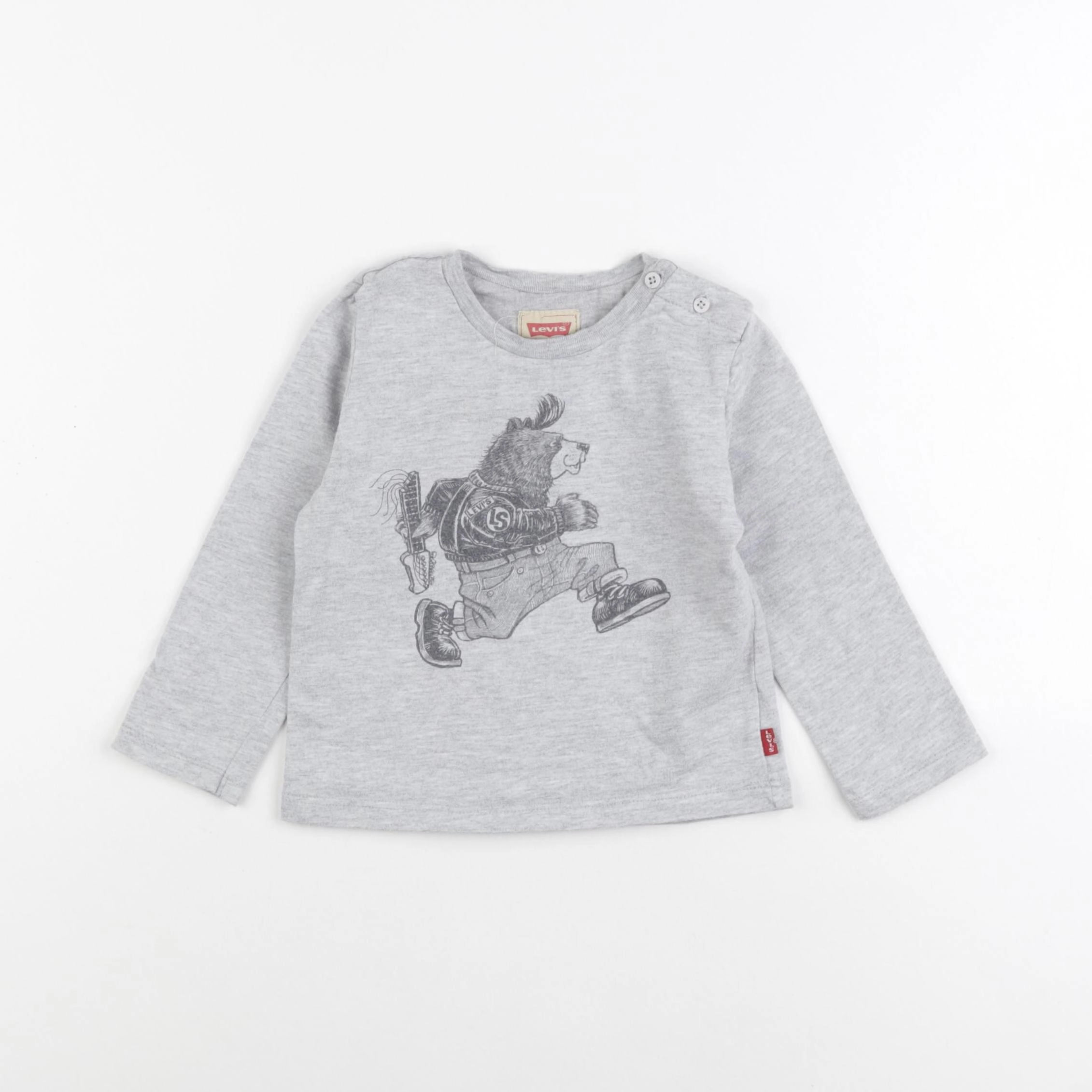 Levi's - tee-shirt gris - 24 mois