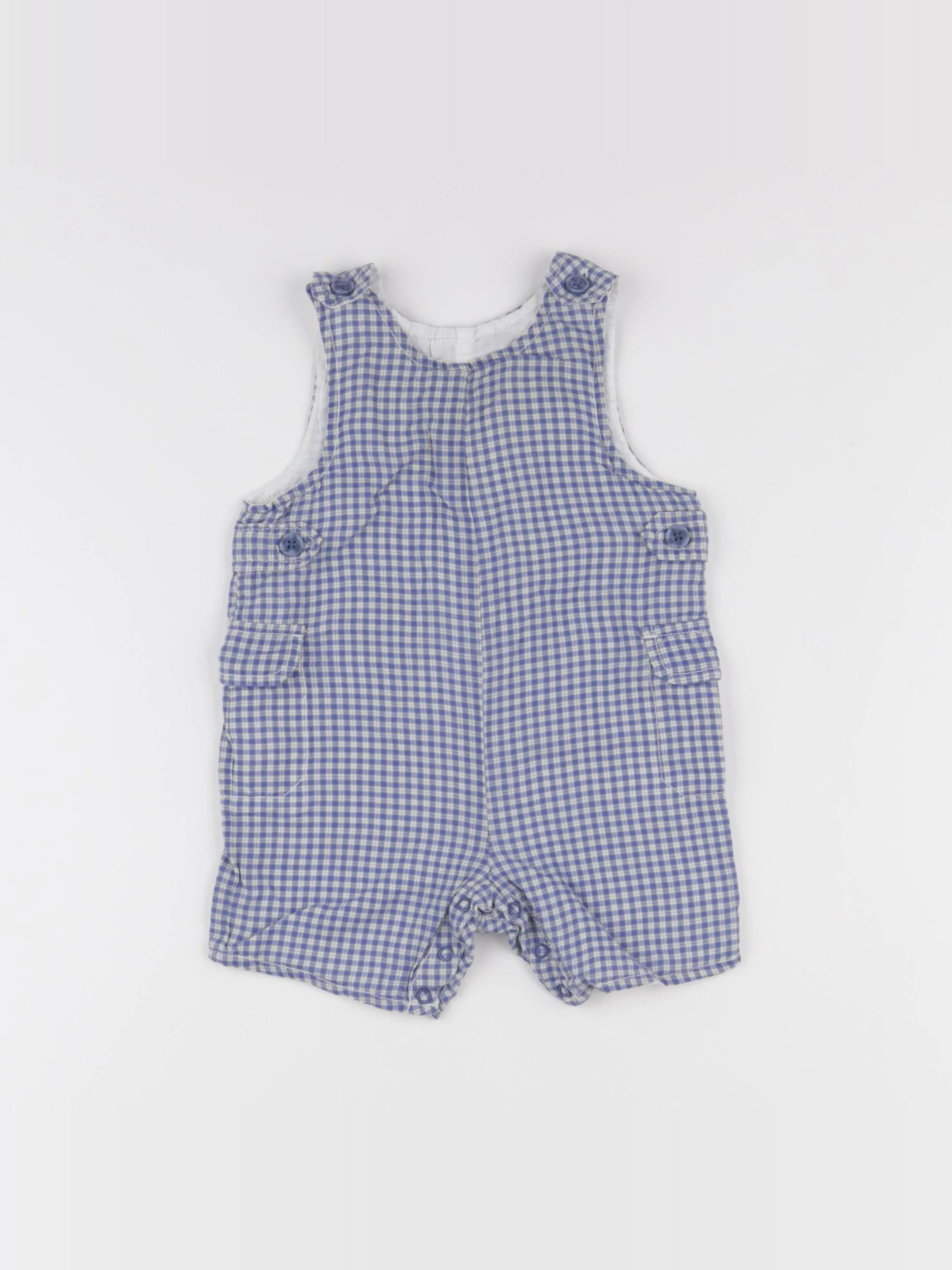 Natalys - salopette bleu - 6 mois