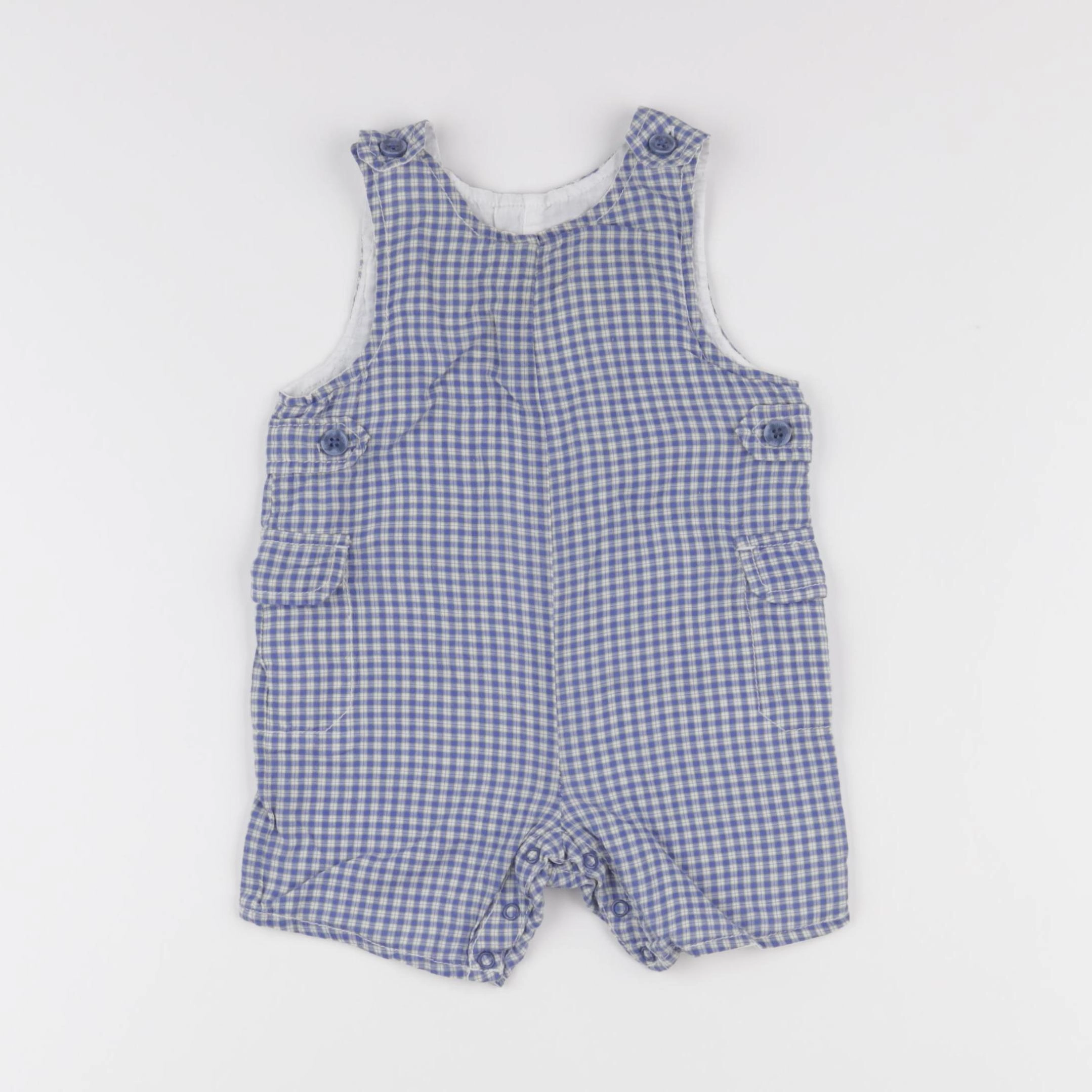 Natalys - salopette bleu - 6 mois