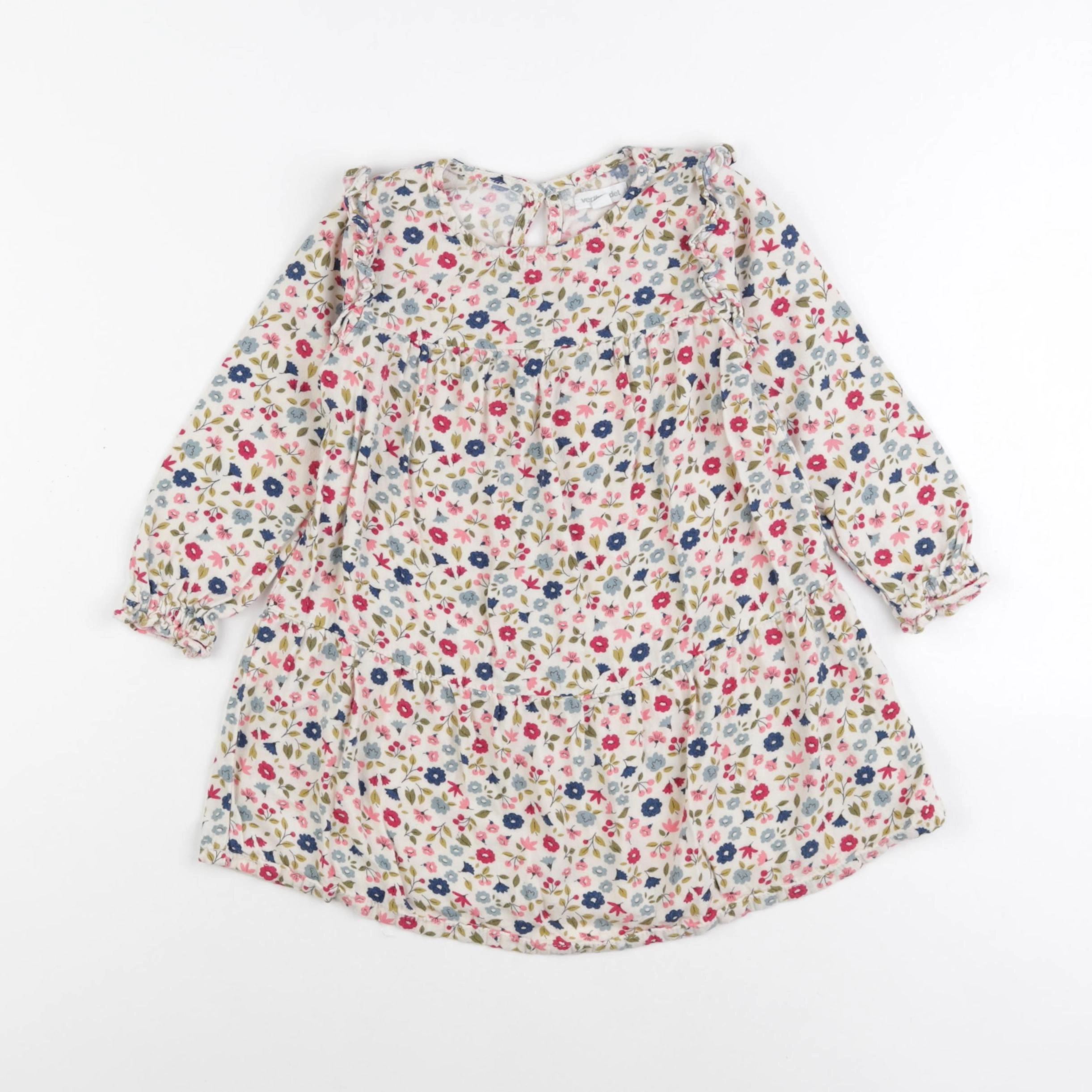 Vertbaudet - robe multicolore - 3 ans