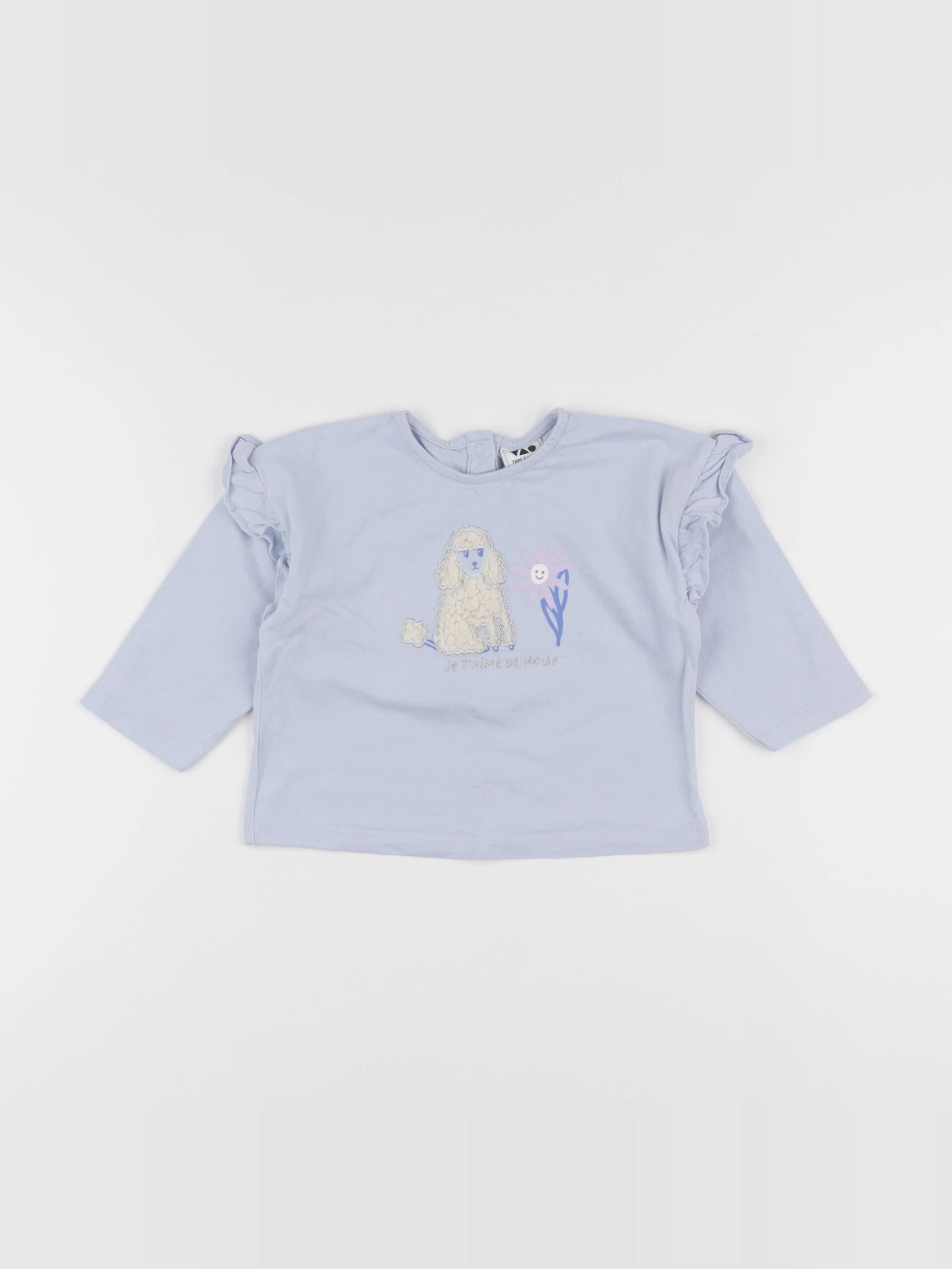 Tape à l'oeil - tee-shirt bleu - 12 mois