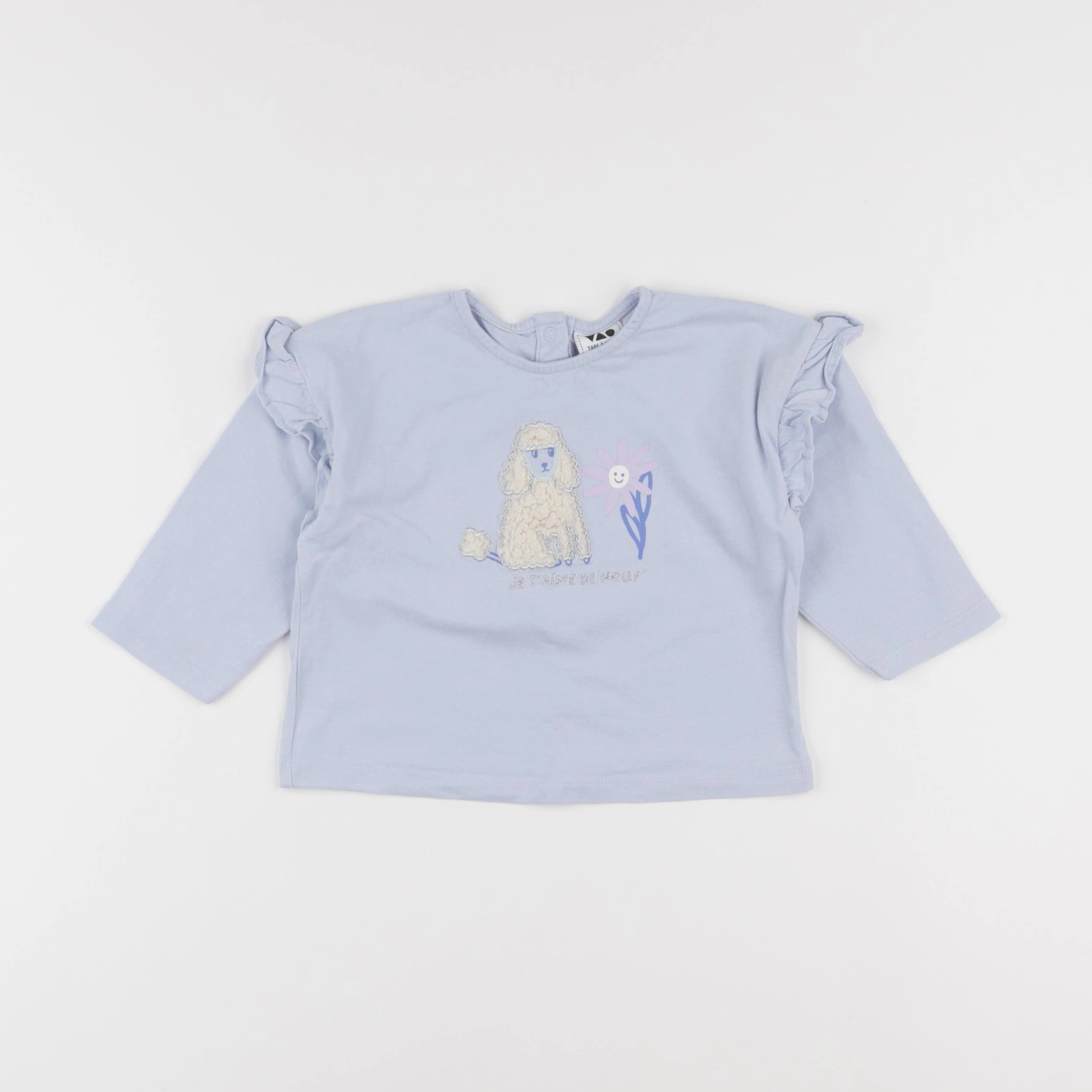 Tape à l'oeil - tee-shirt bleu - 12 mois