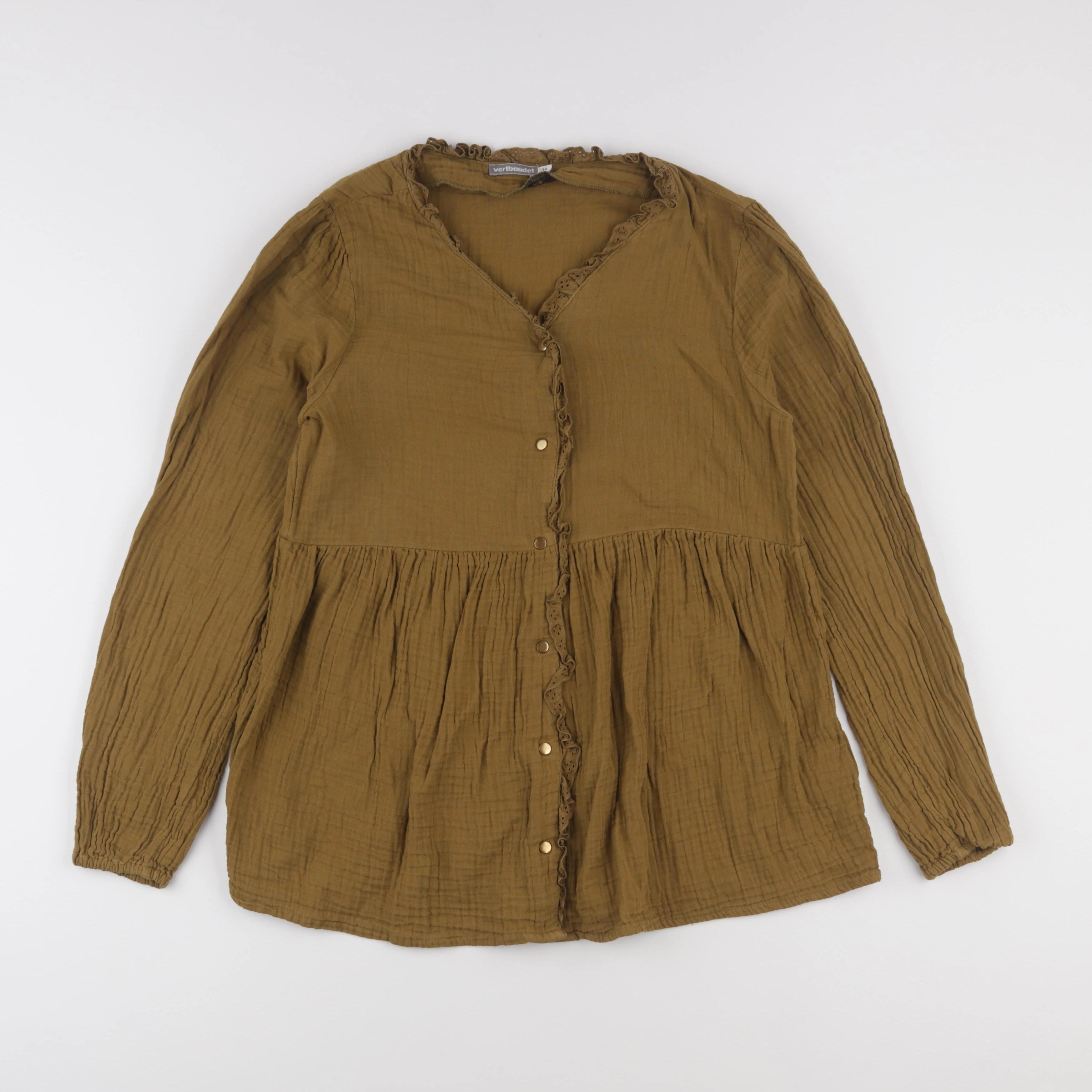 Vertbaudet - chemise grossesse vert - 34