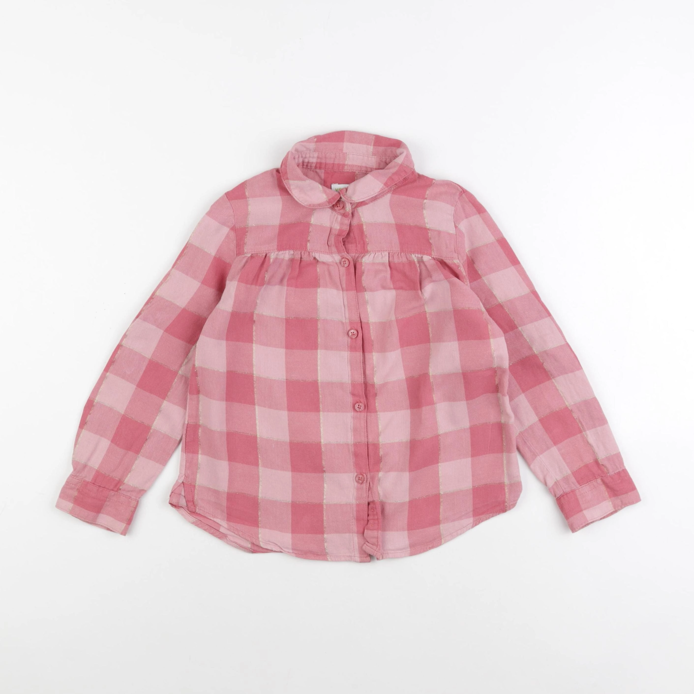 Vertbaudet - chemise rose - 6 ans