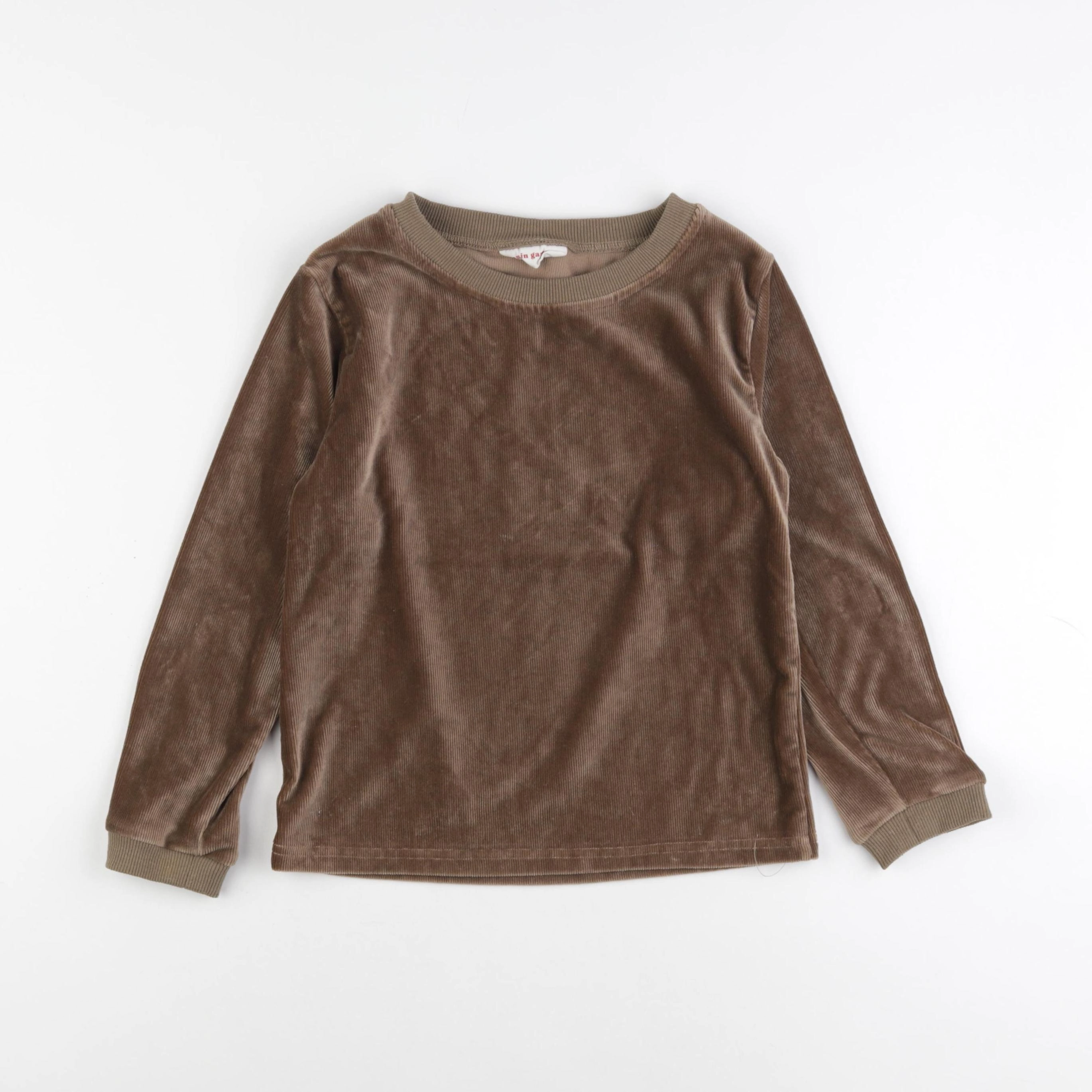Gamin gamine - tee-shirt marron - 5/6 ans