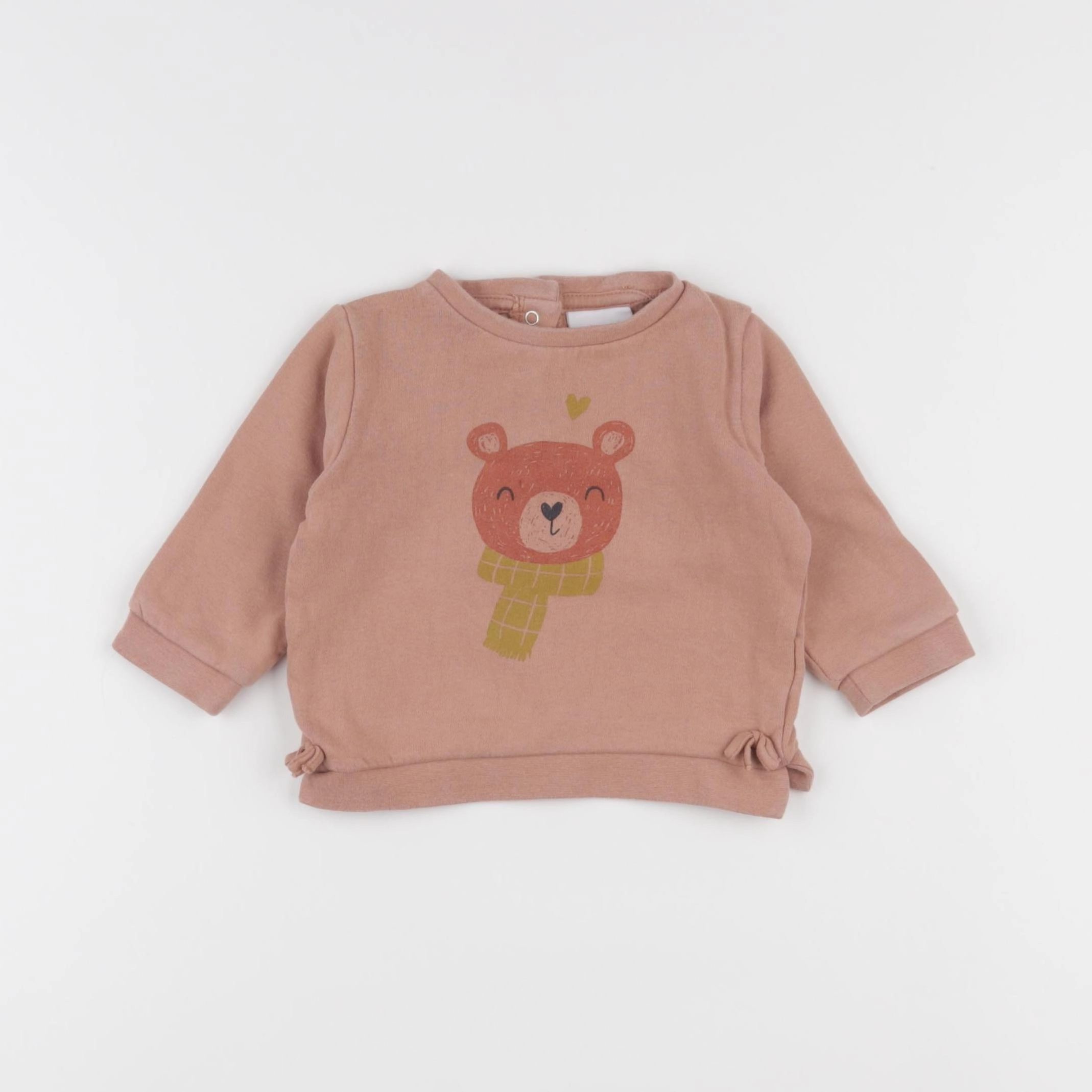 Vertbaudet - sweat rose - 6 mois