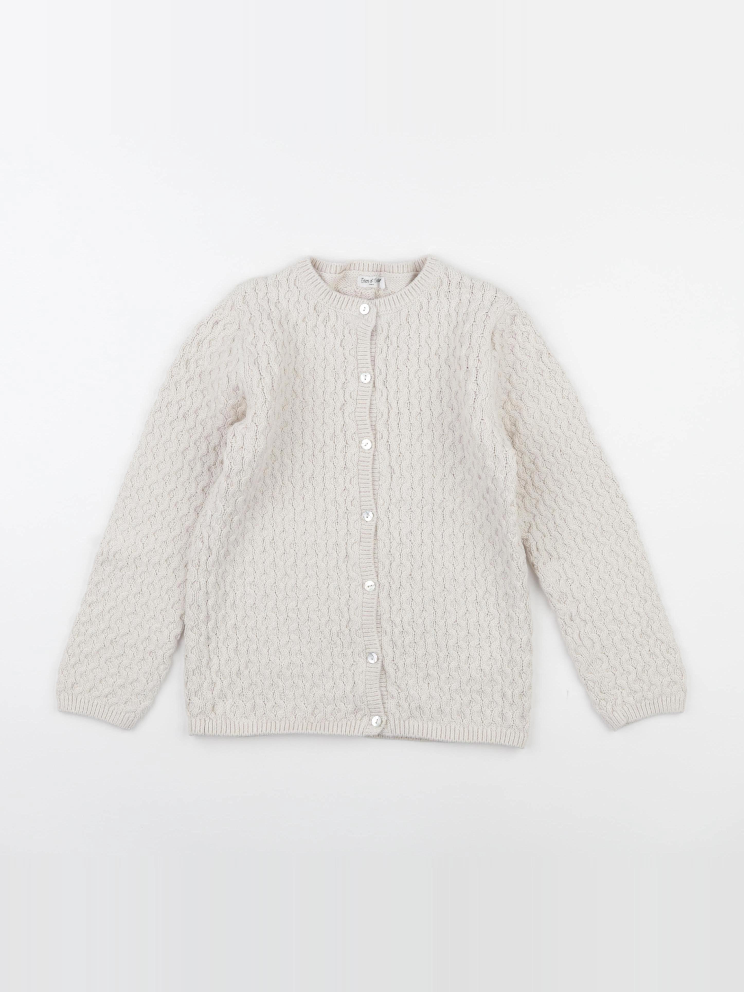 Eden & Victor - gilet blanc - 12 ans