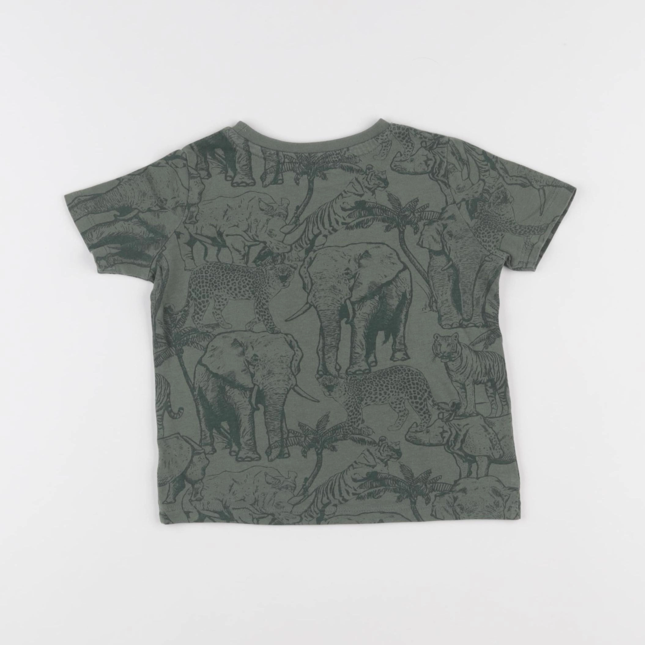 Vertbaudet - tee-shirt vert - 2 ans