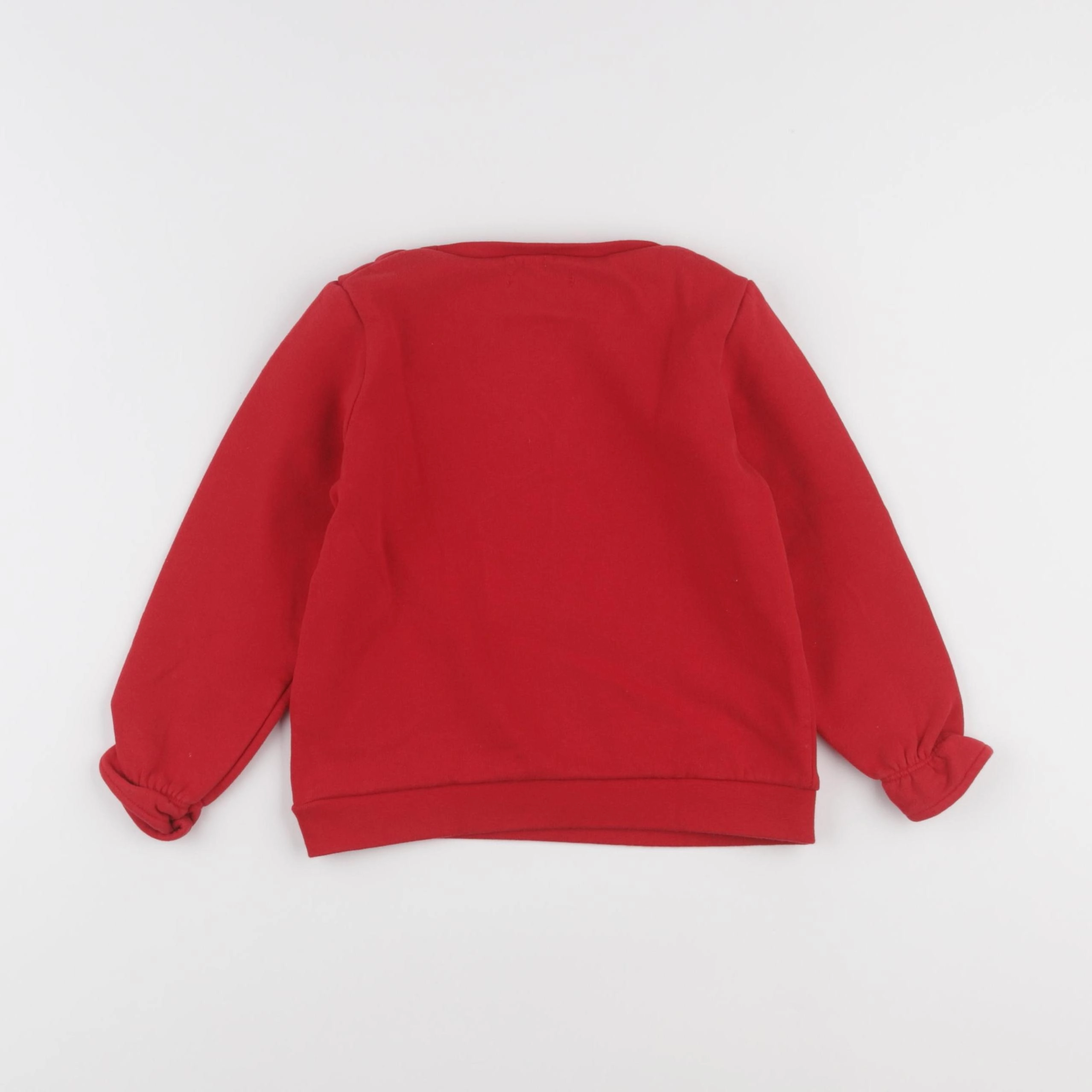 Vertbaudet - sweat rouge - 5 ans