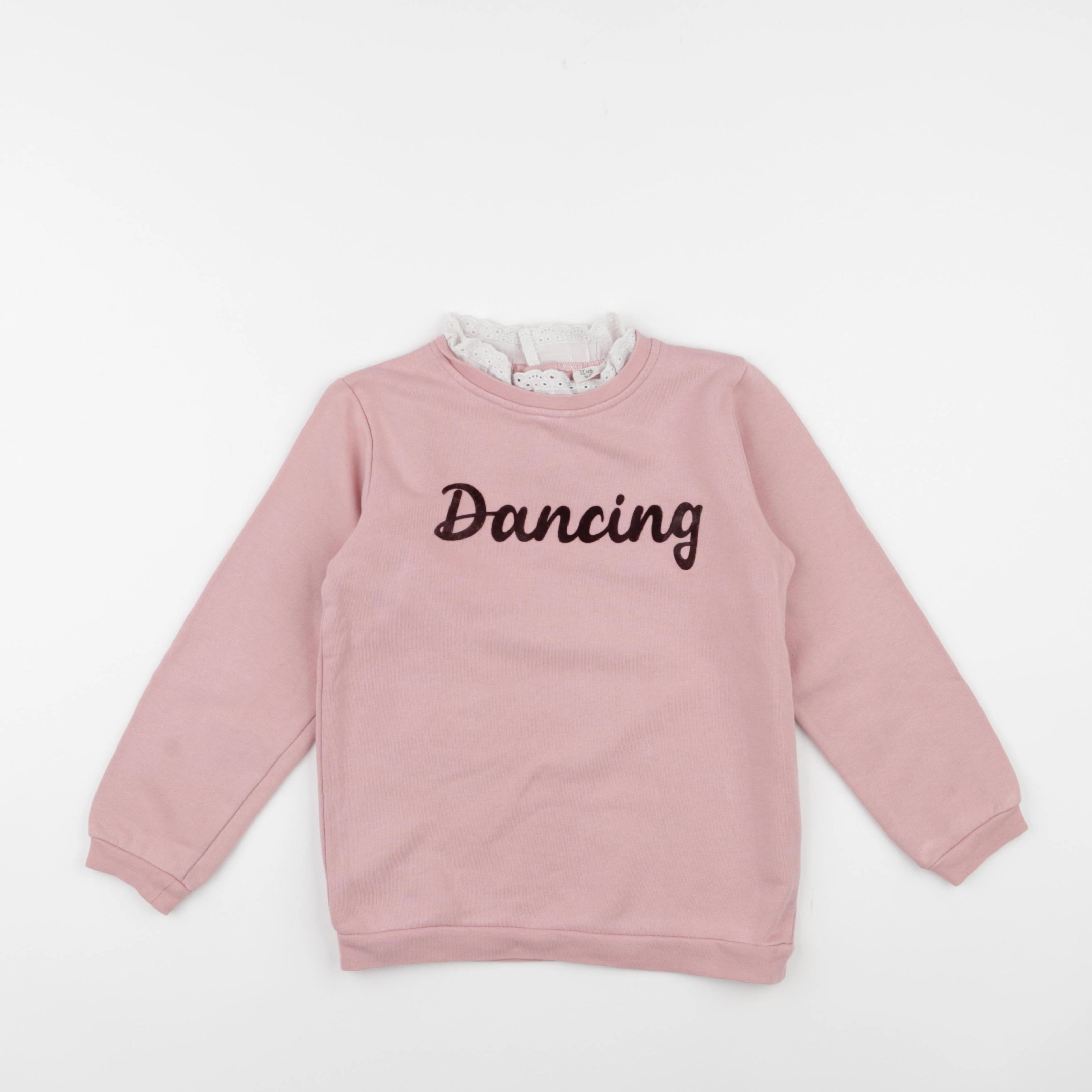 Little Cigogne - sweat rose - 8 ans