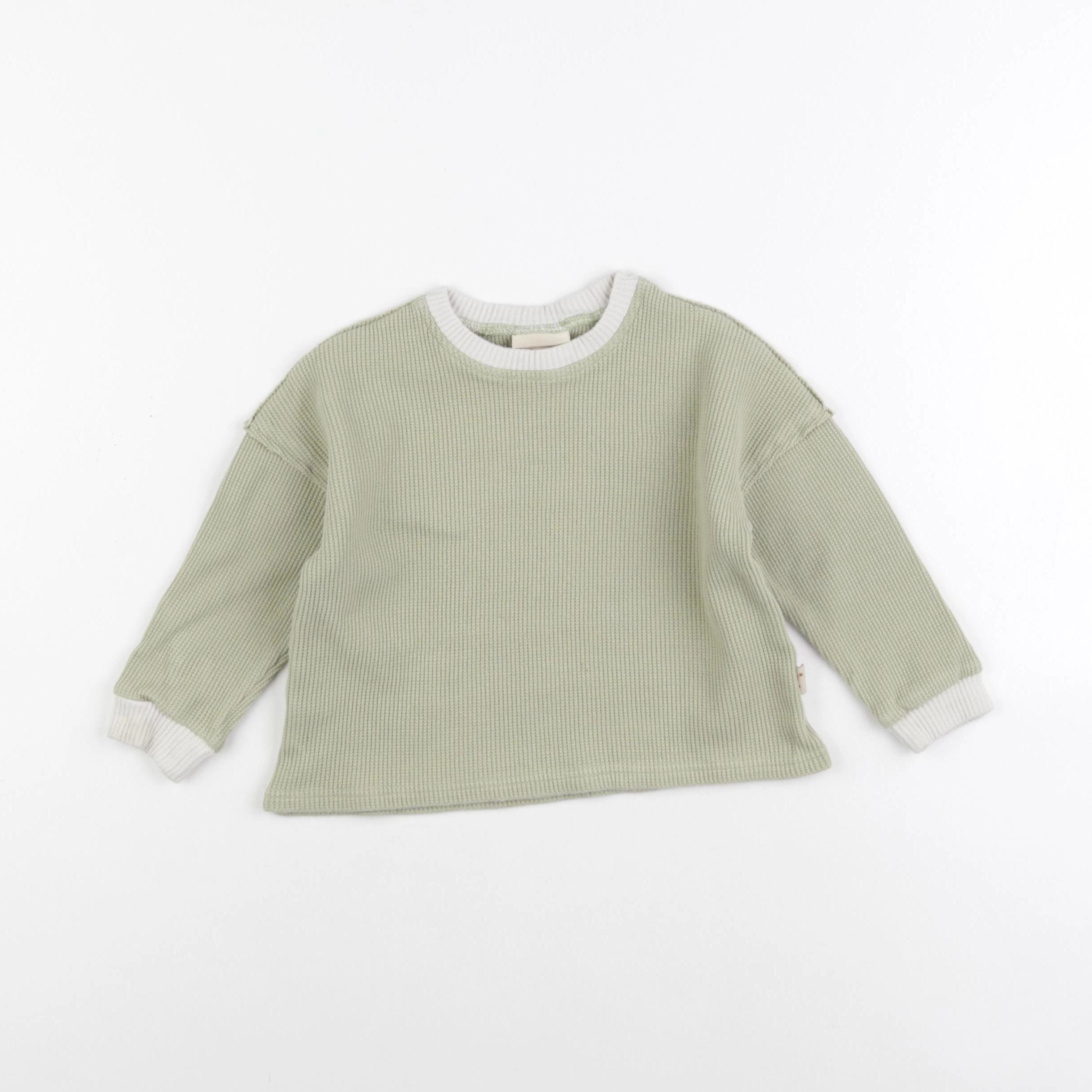 Gamin gamine - tee-shirt vert - 2 ans