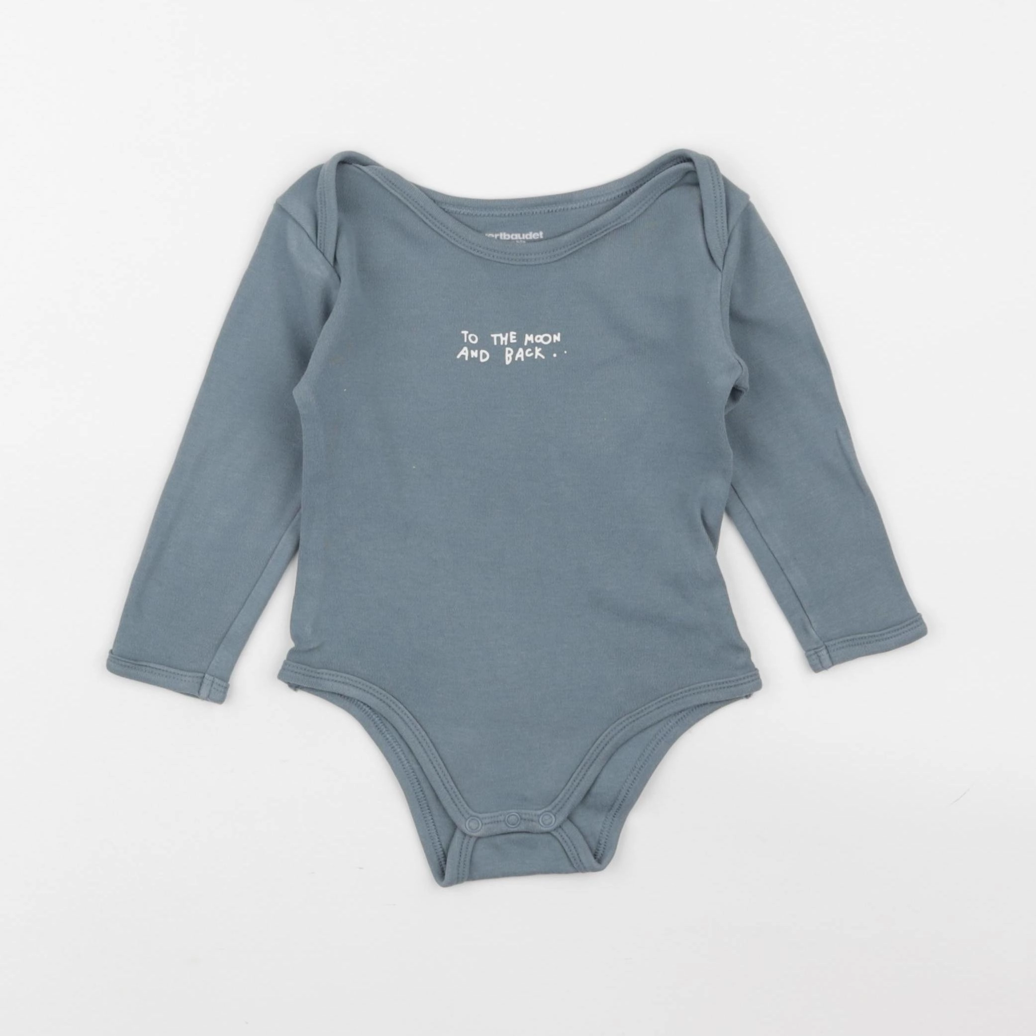 Vertbaudet - body bleu - 12 mois