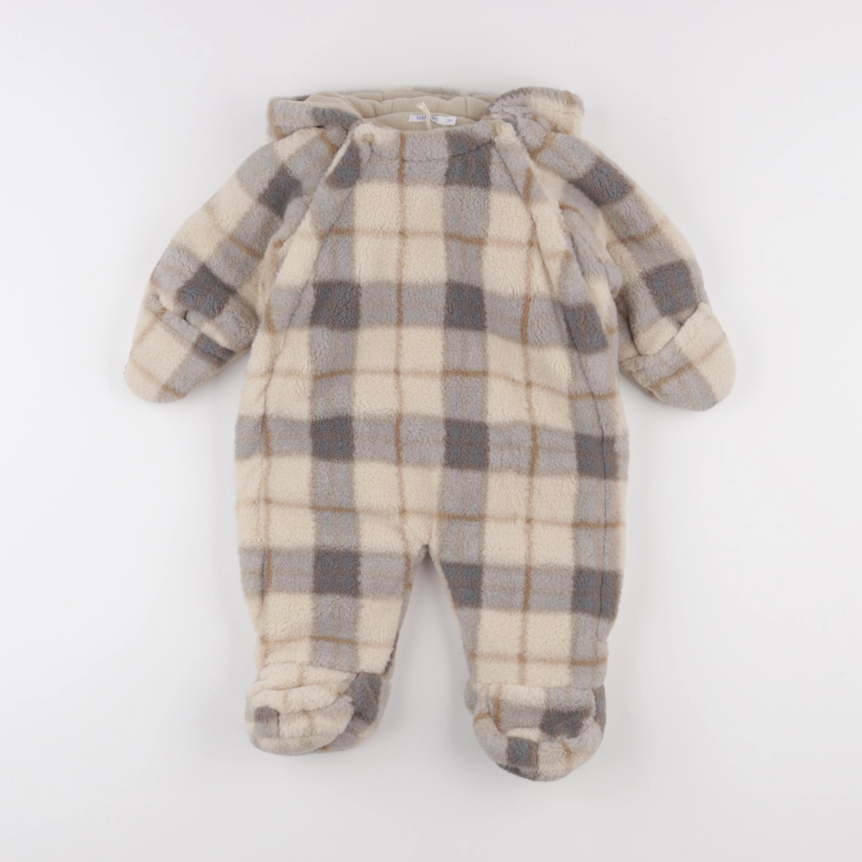 Boutchou - combi-pilote marron, gris - 3 mois