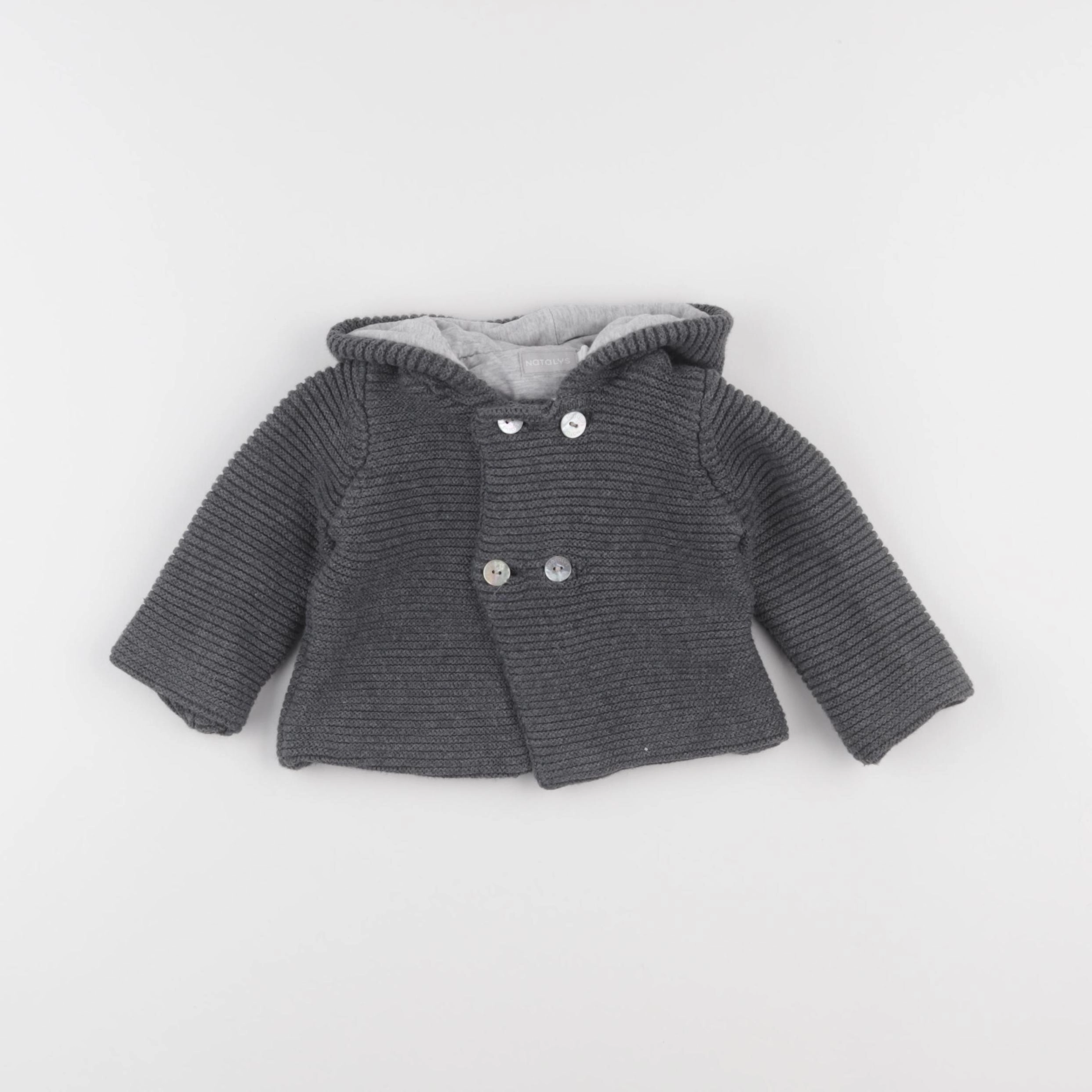 Natalys - gilet gris - 6 mois