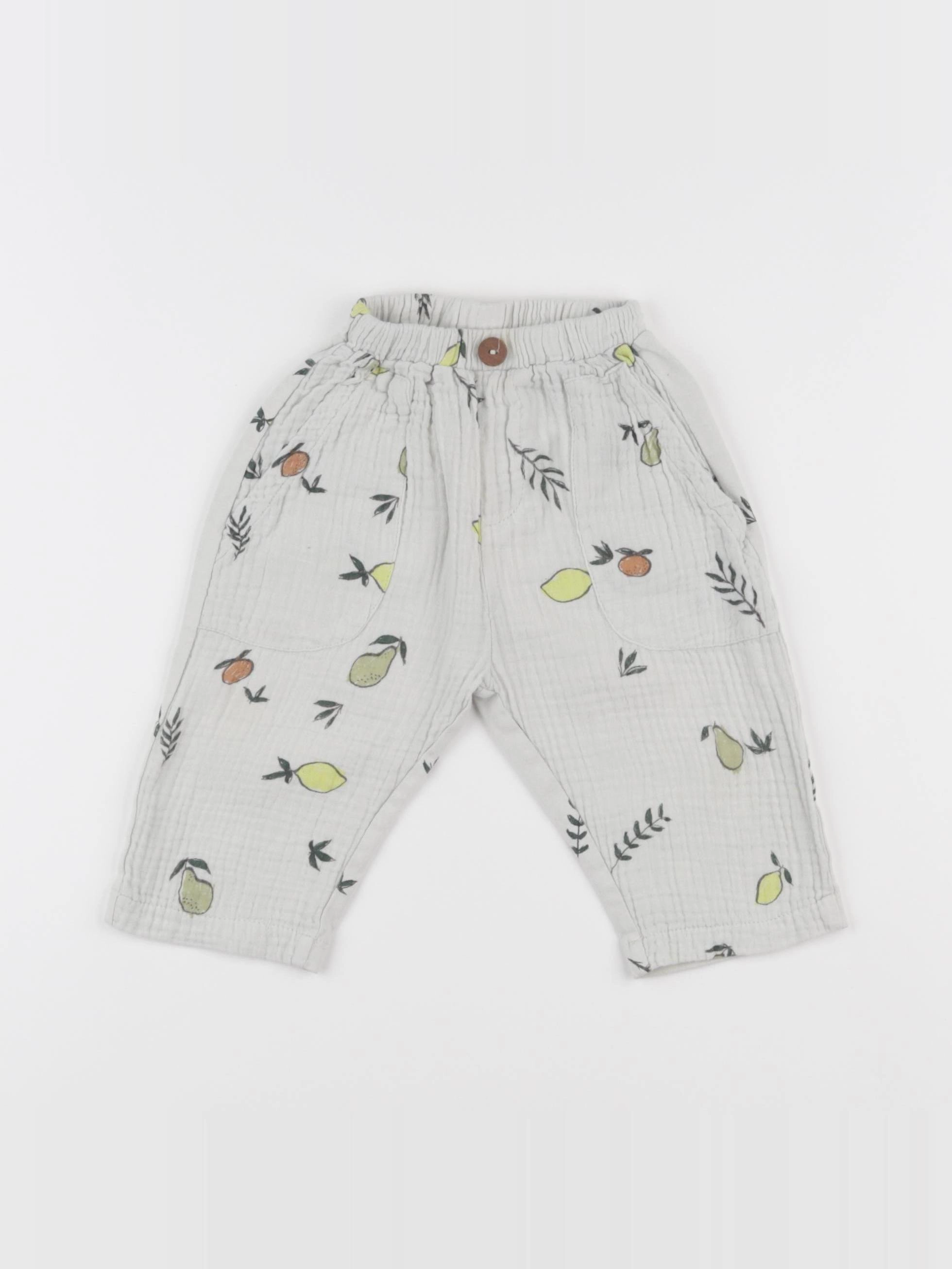 Zara - pantalon gris - 9/12 mois