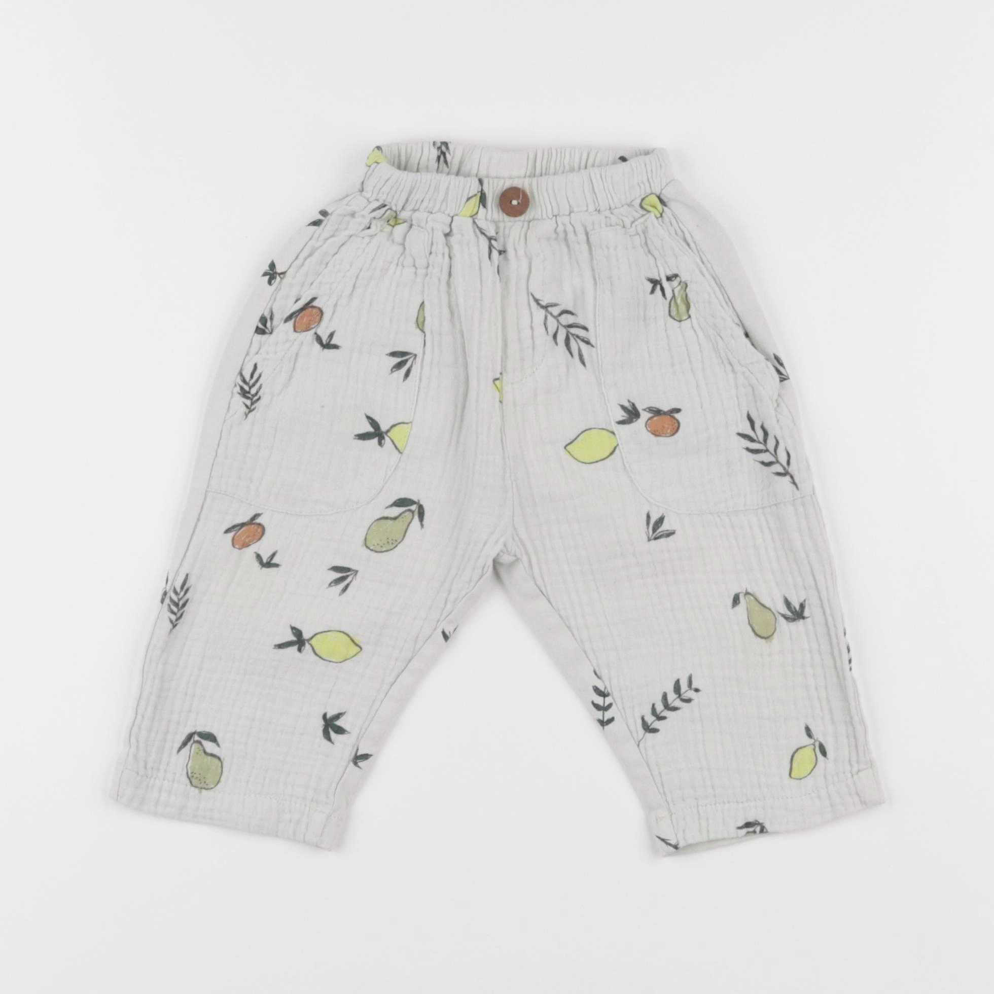 Zara - pantalon gris - 9/12 mois