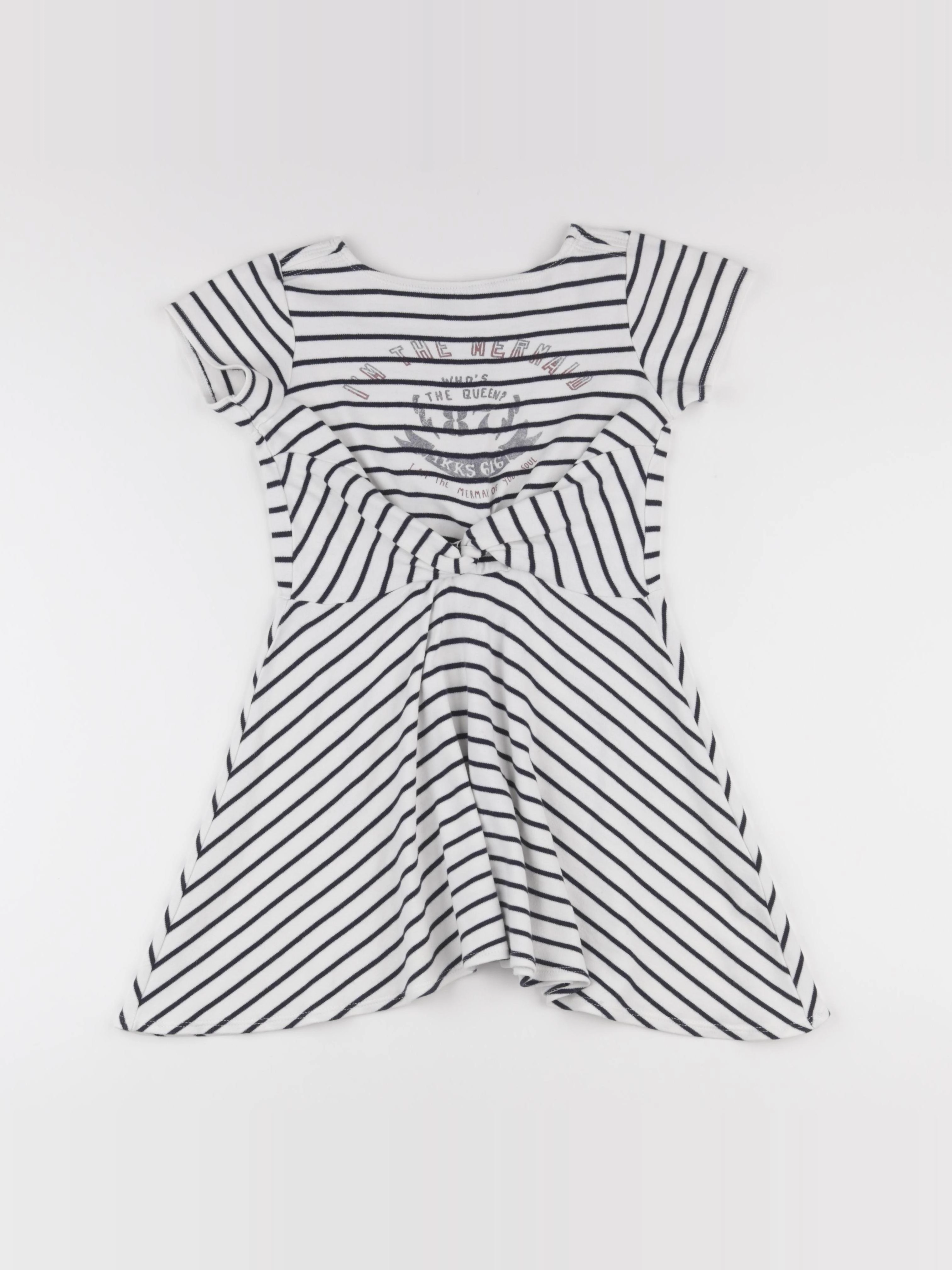 IKKS - robe bleu, blanc - 8 ans