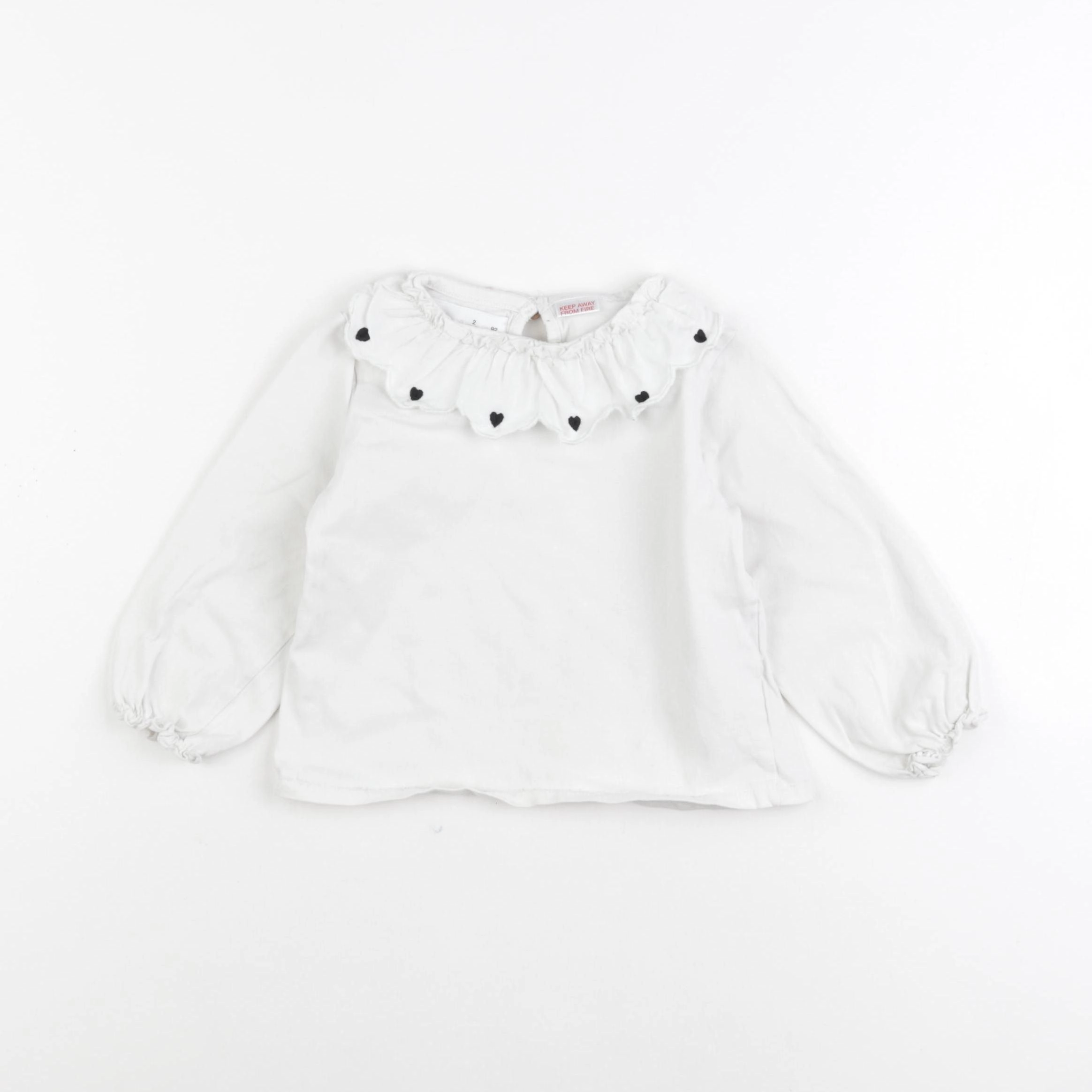 Zara - tee-shirt blanc - 2 ans