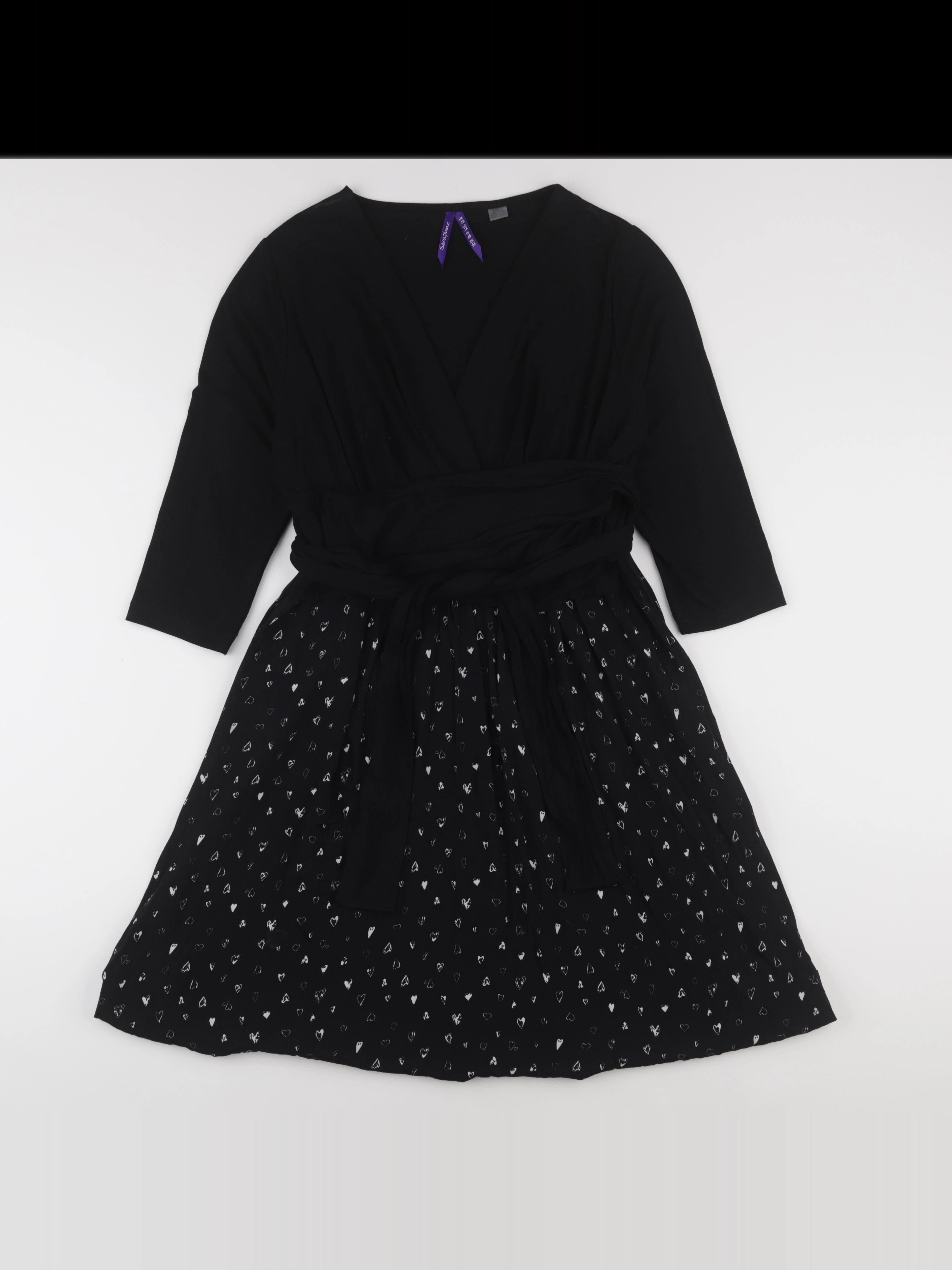 Seraphine - robe allaitement, grossesse noir - 46