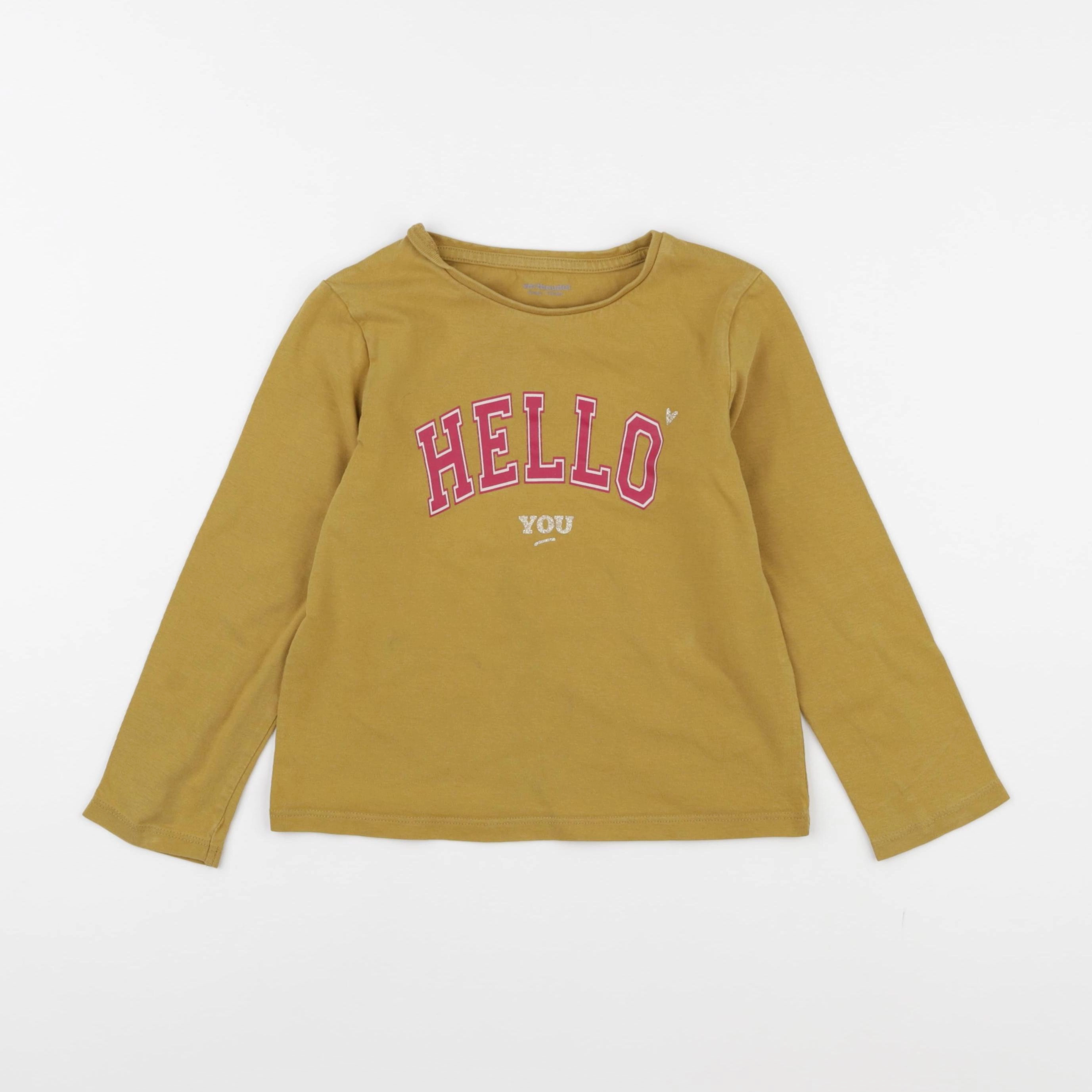 Vertbaudet - tee-shirt jaune - 6 ans