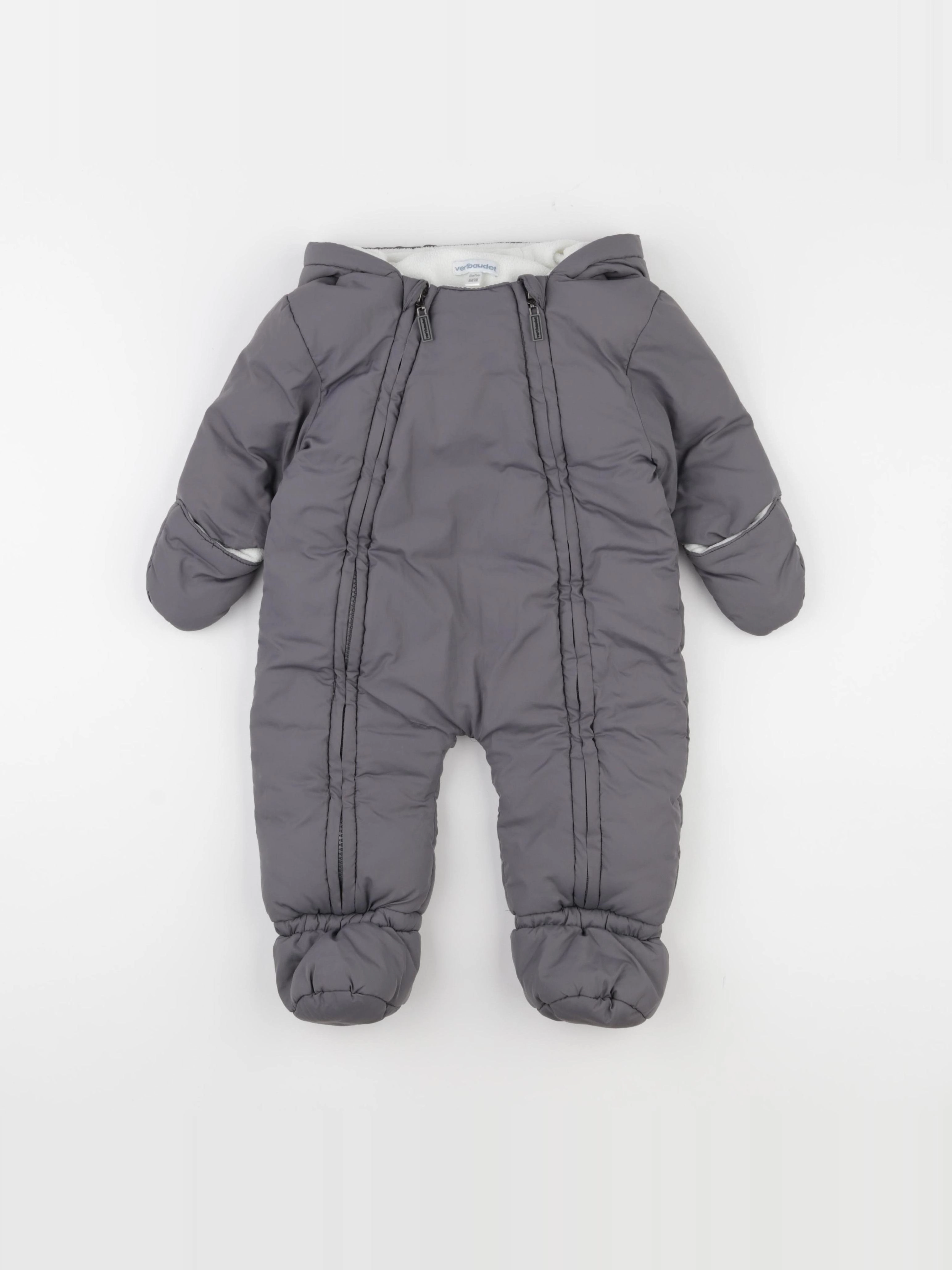 Vertbaudet - combi-pilote gris - 6/9 mois