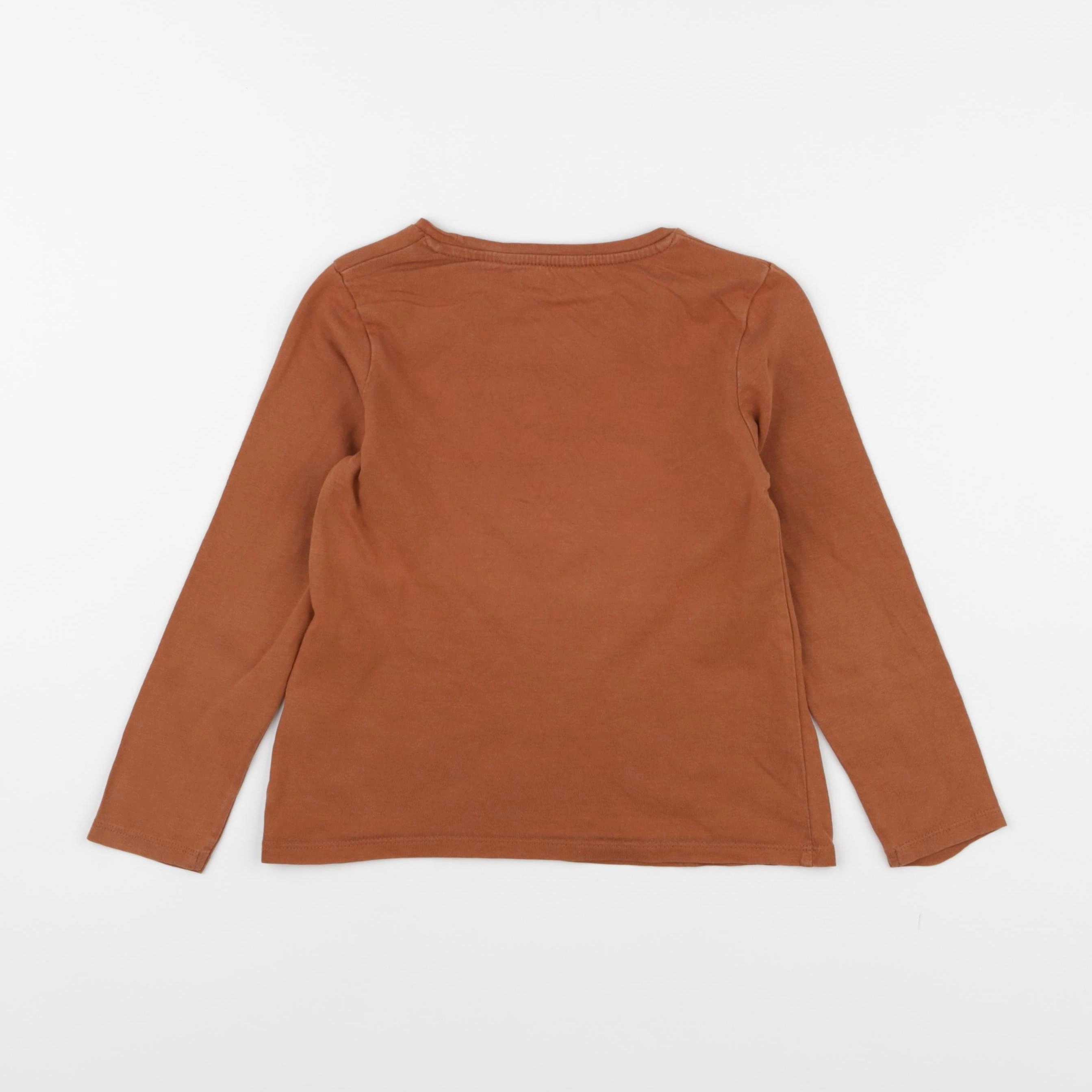 Vertbaudet - tee-shirt marron - 6 ans