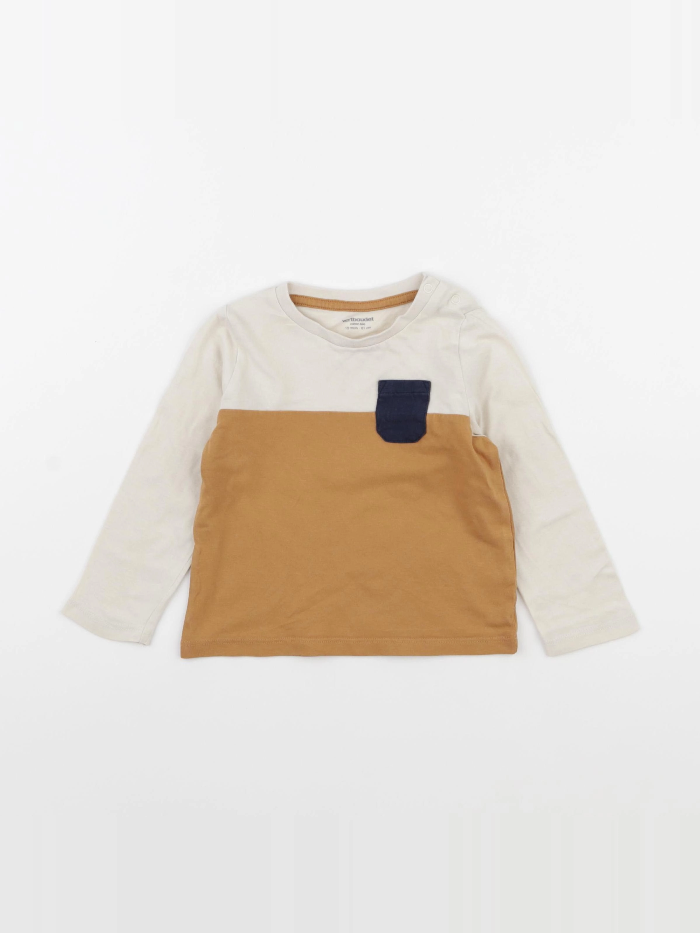 Vertbaudet - tee-shirt multicolore - 18 mois