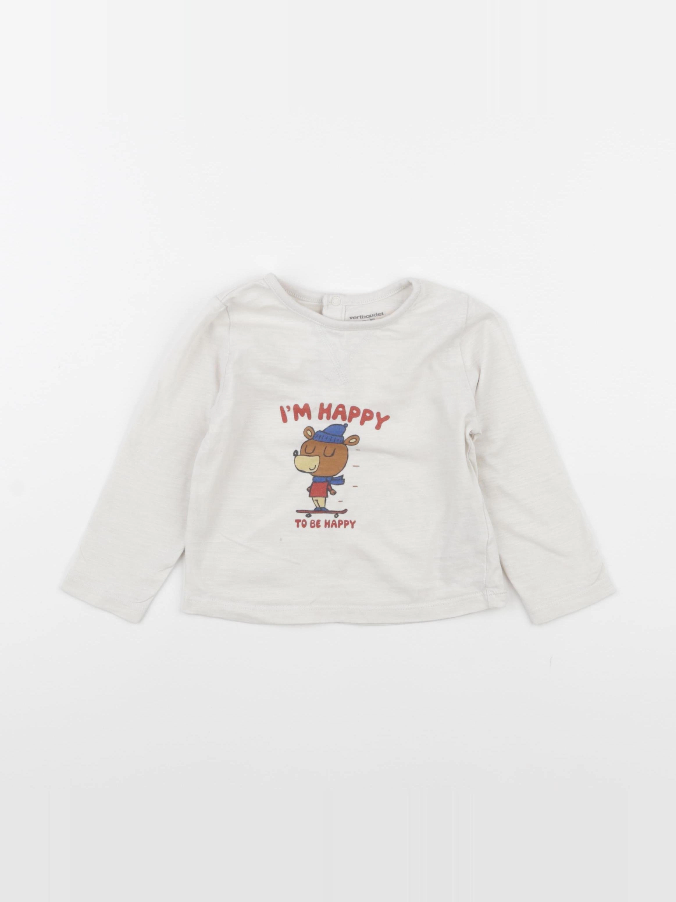 Vertbaudet - tee-shirt multicolore - 18 mois
