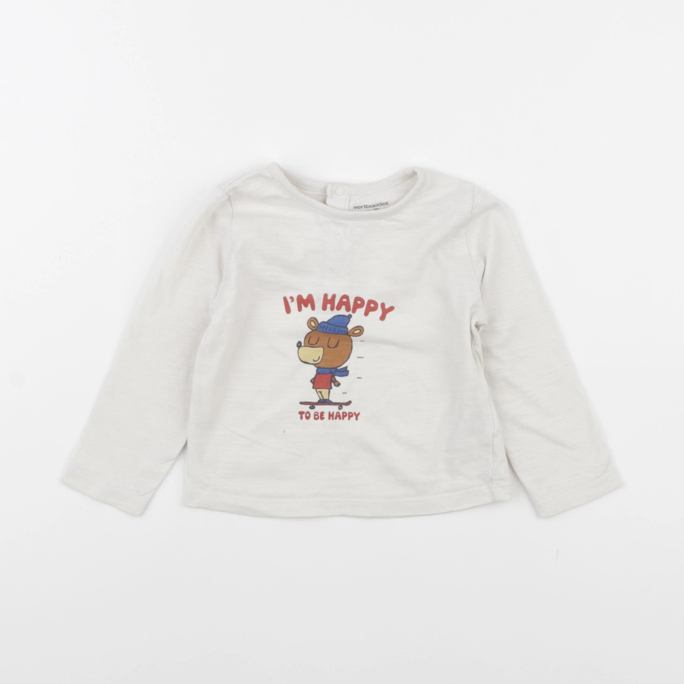 Vertbaudet - tee-shirt multicolore - 18 mois
