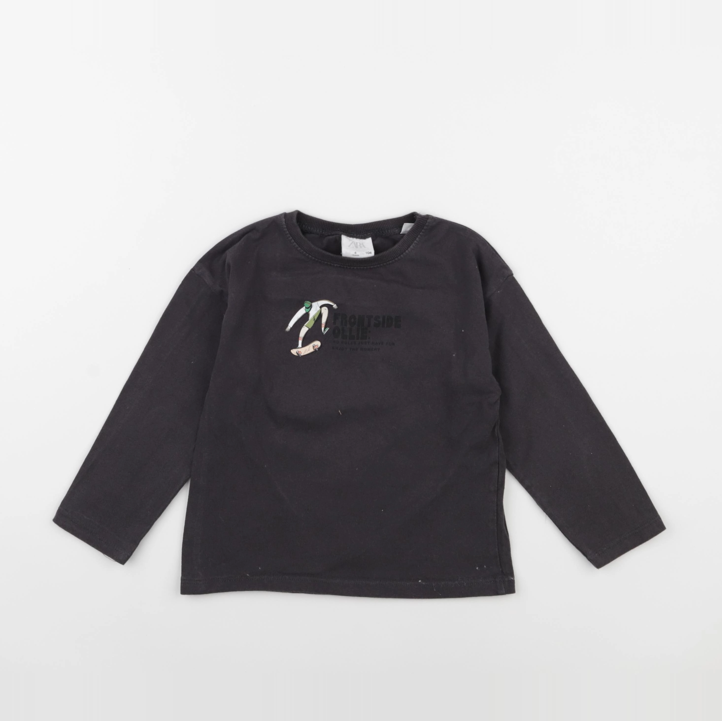 Zara - tee-shirt gris - 4 ans