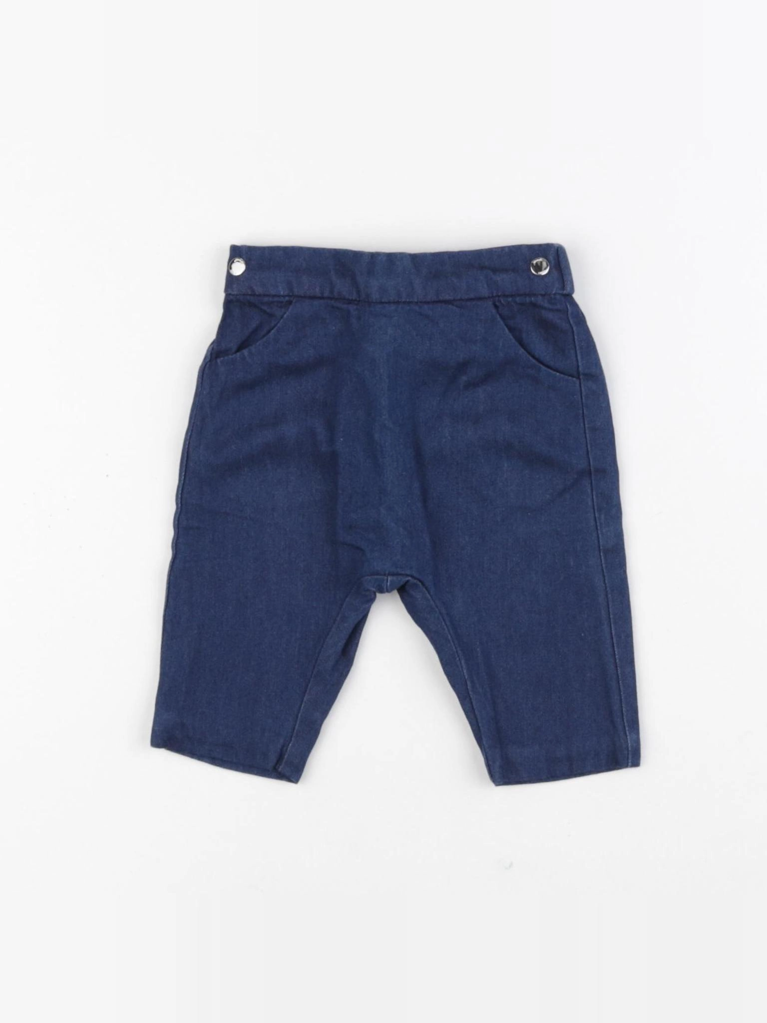 Jacadi - pantalon doublé bleu - 3 mois