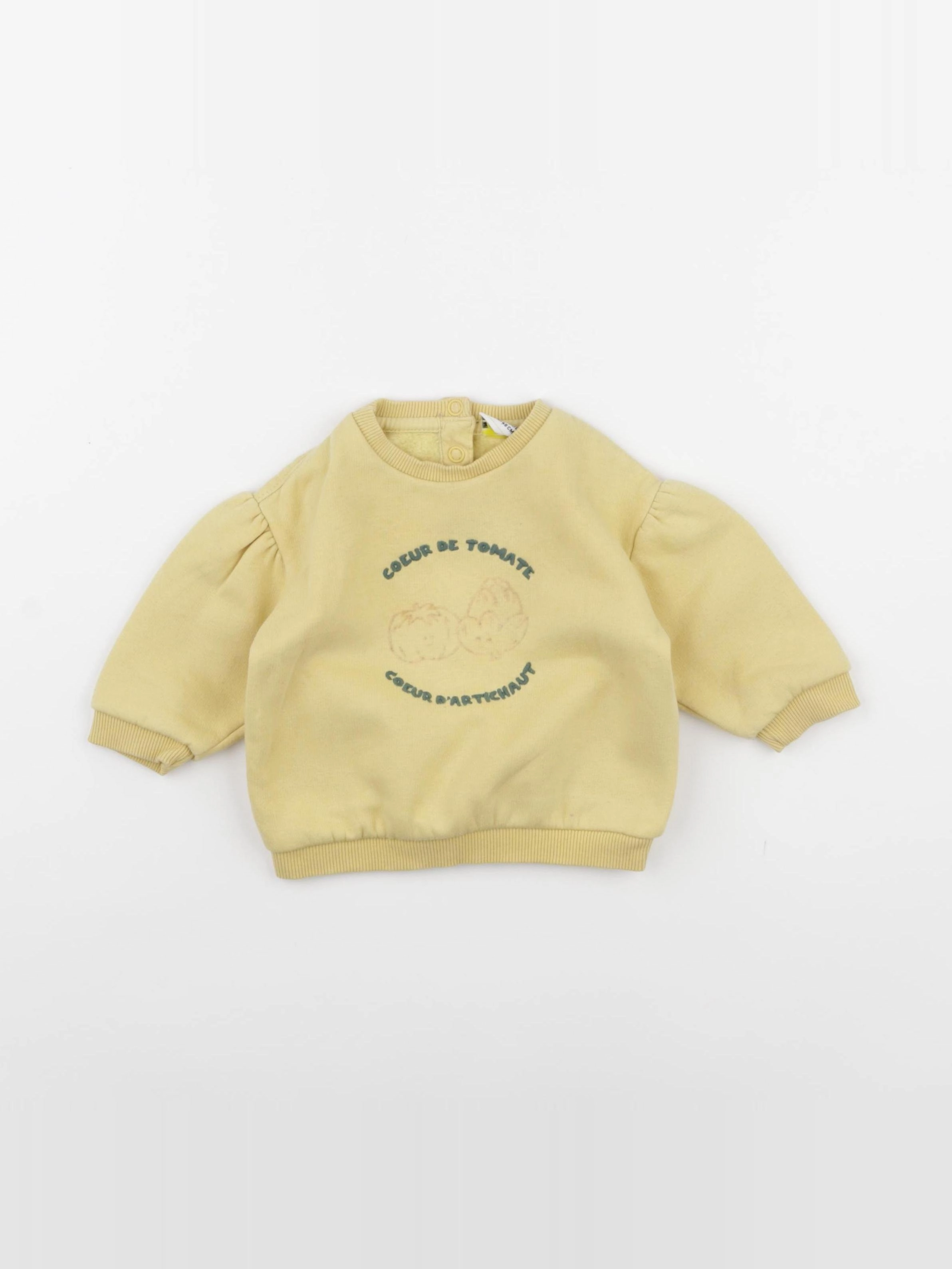 Tape à l'oeil - sweat jaune - 6 mois