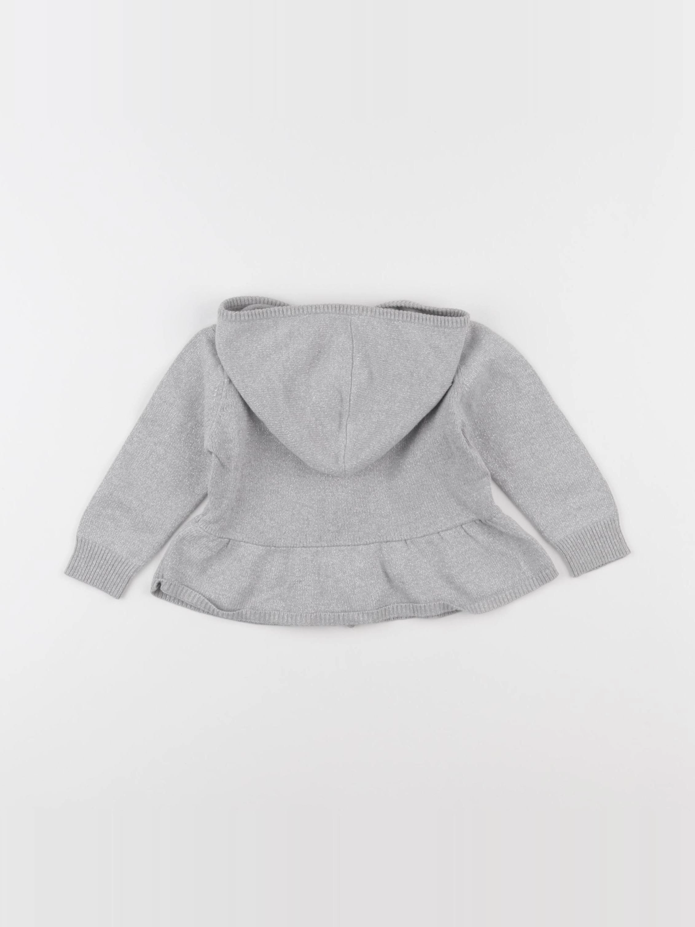 IKKS - gilet gris - 12 mois