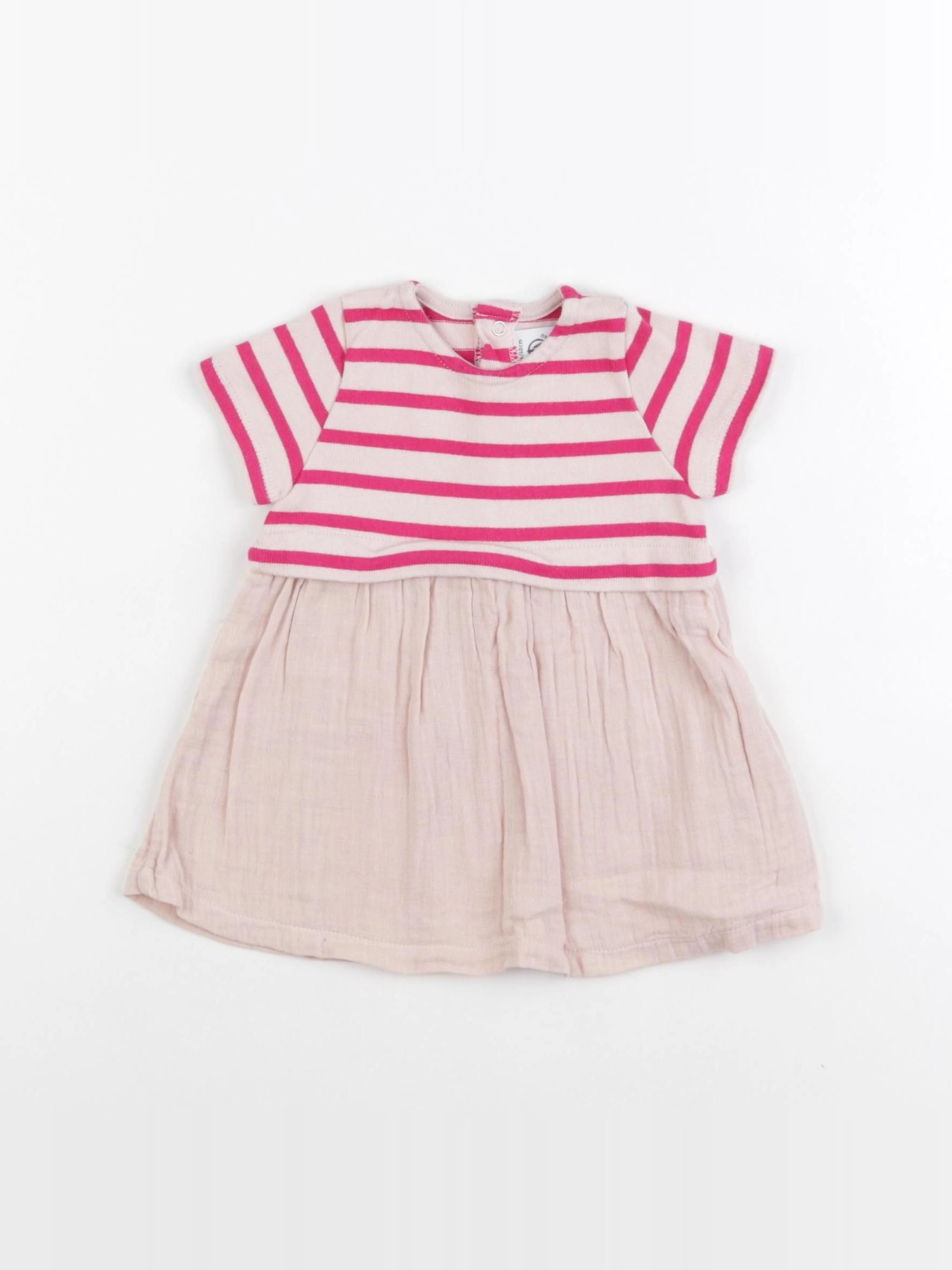 Petit Bateau - robe rose - 3 mois