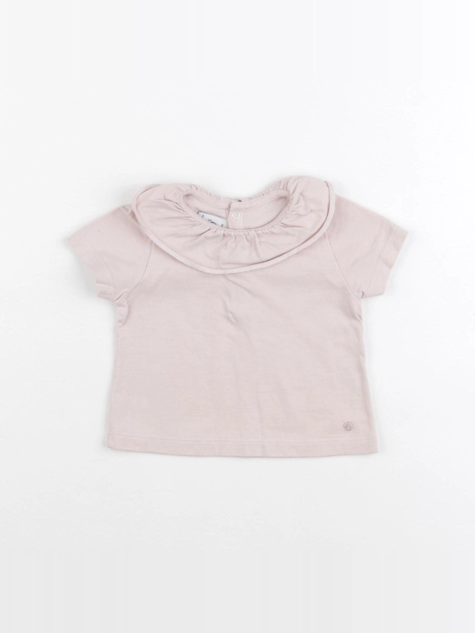 Petit Bateau - tee-shirt rose - 3 mois
