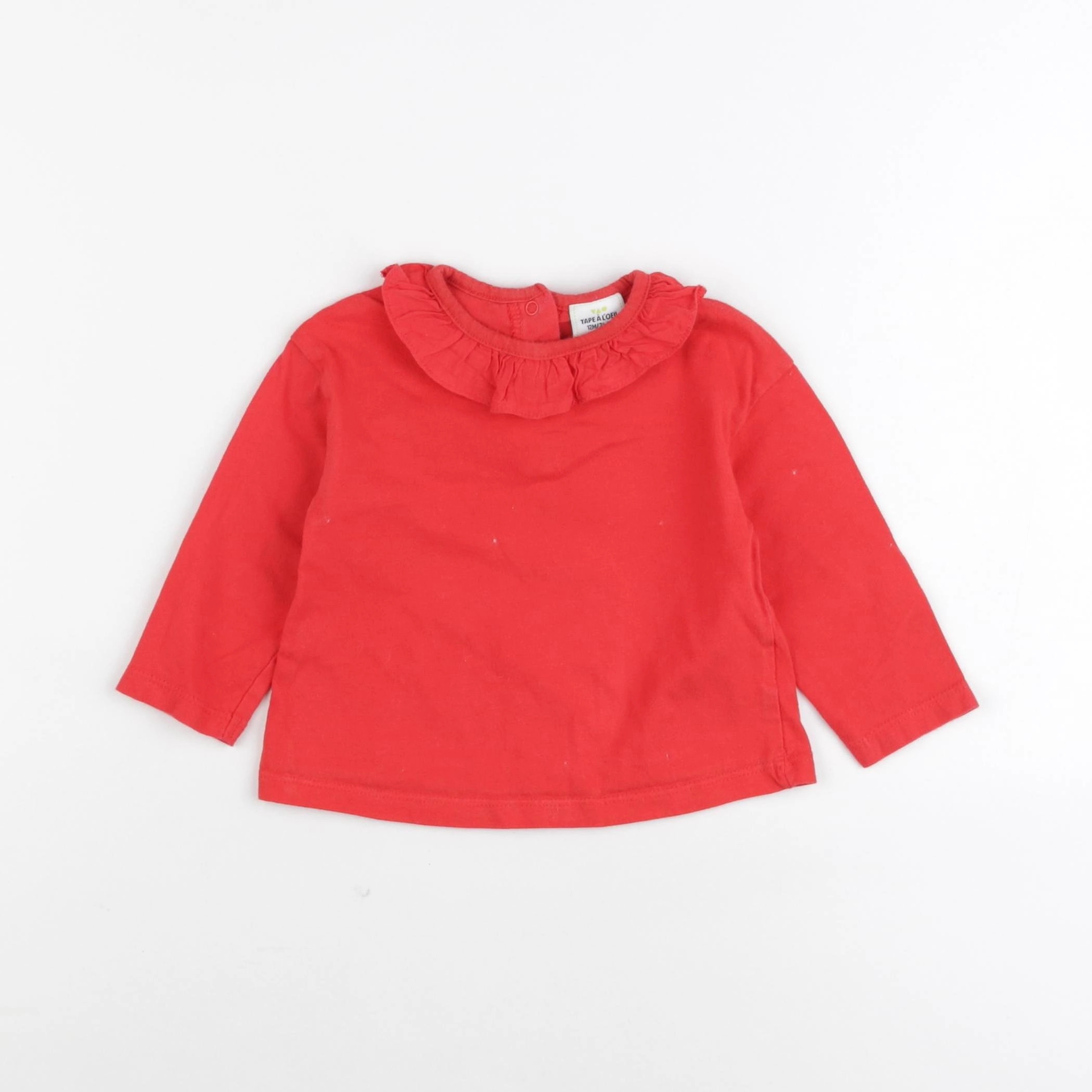 Tape à l'oeil - tee-shirt rouge - 12 mois