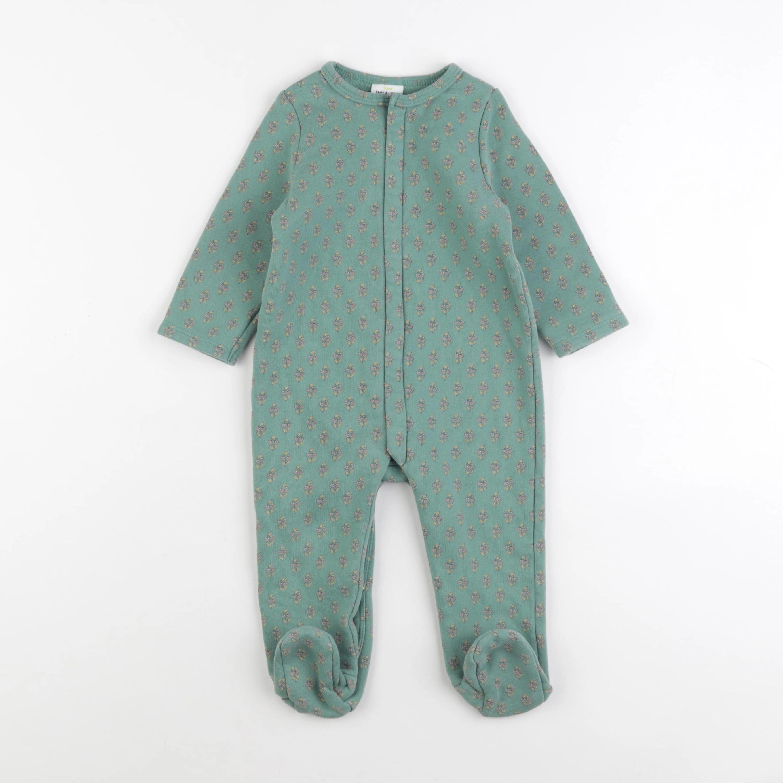 Tape à l'oeil - pyjama coton vert - 12 mois