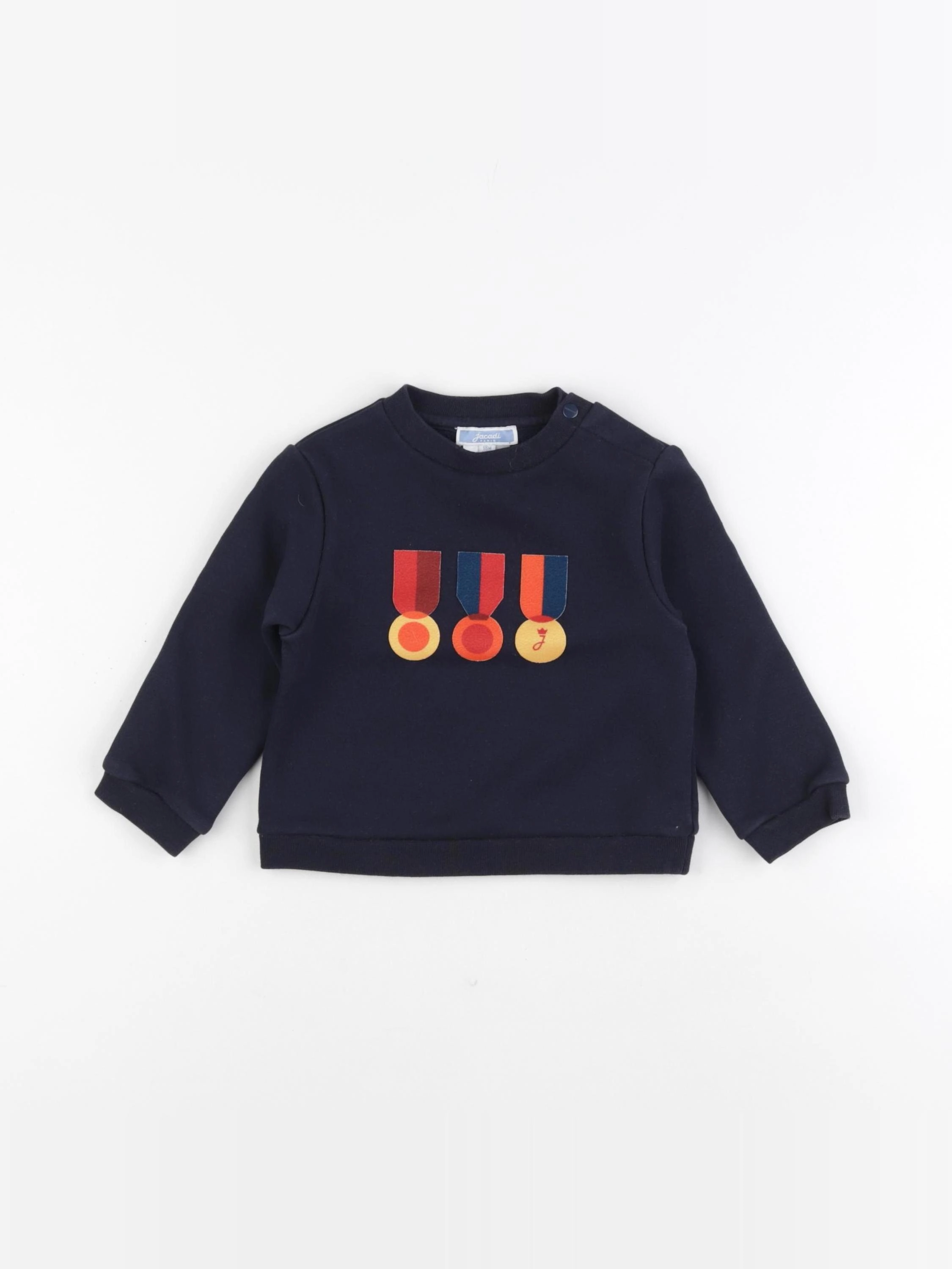 Jacadi - sweat bleu - 18 mois