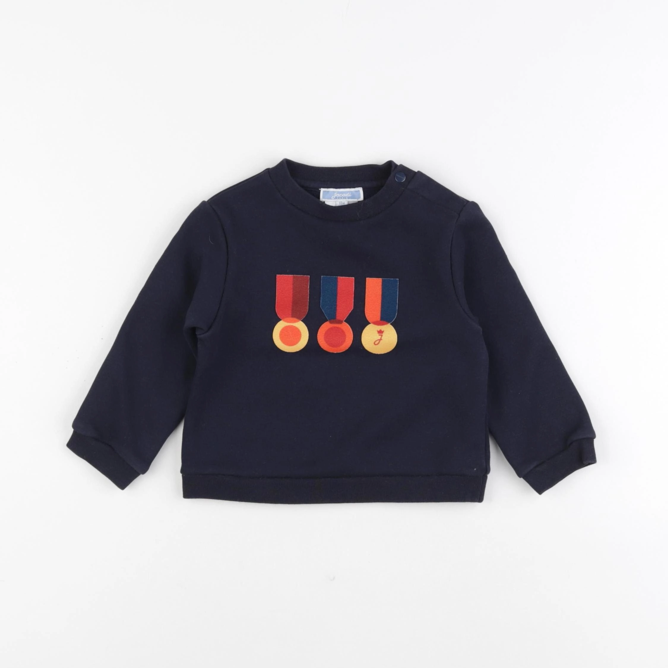 Jacadi - sweat bleu - 18 mois