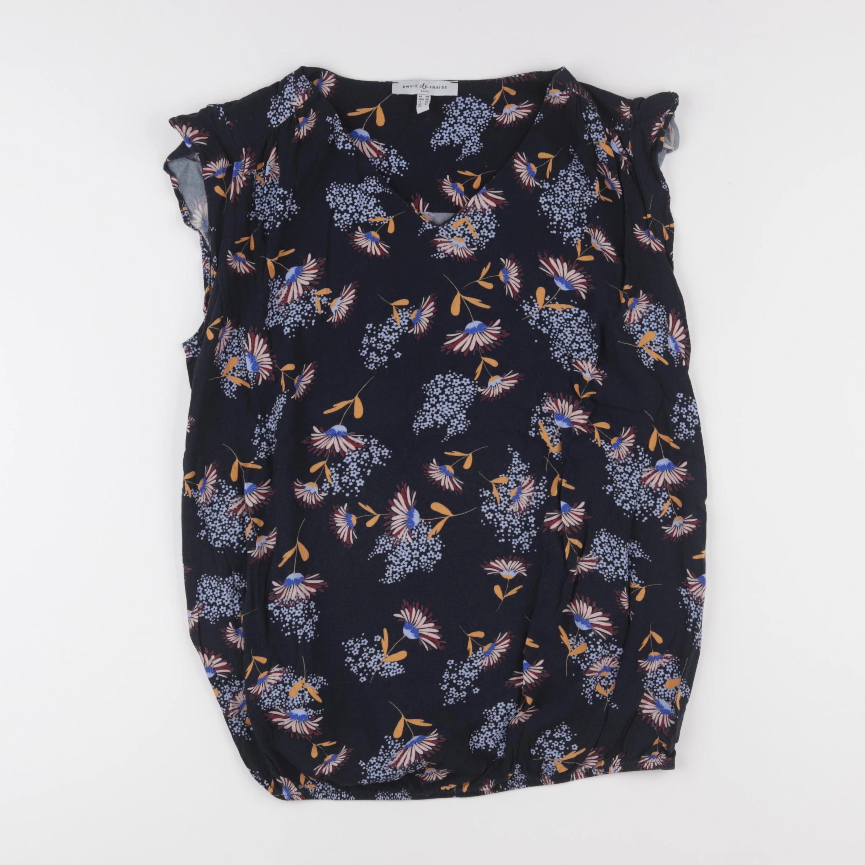Envie de fraise - blouse grossesse bleu - 38