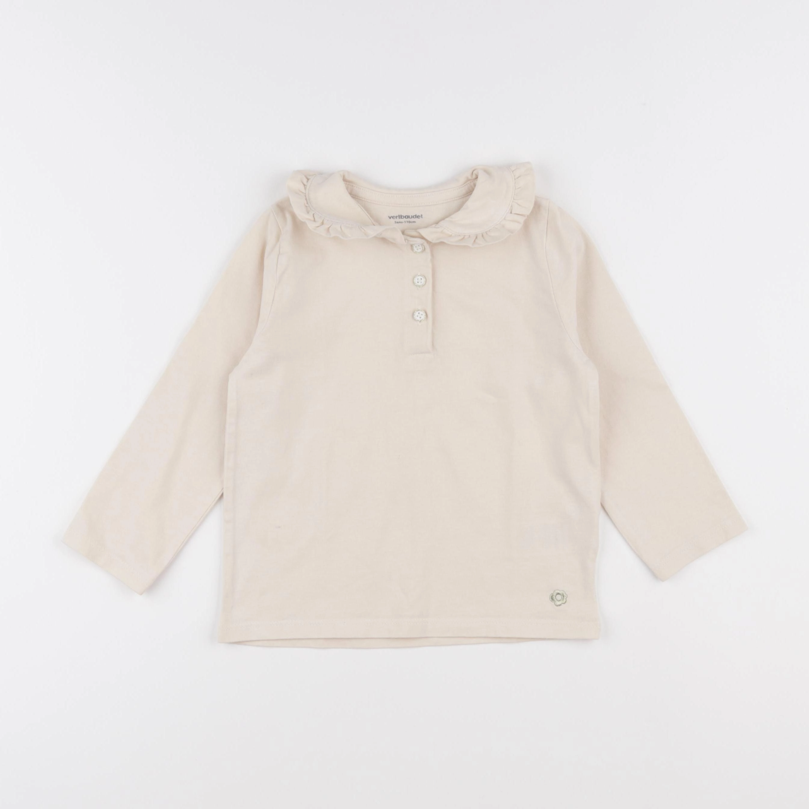 Vertbaudet - tee-shirt beige - 5 ans