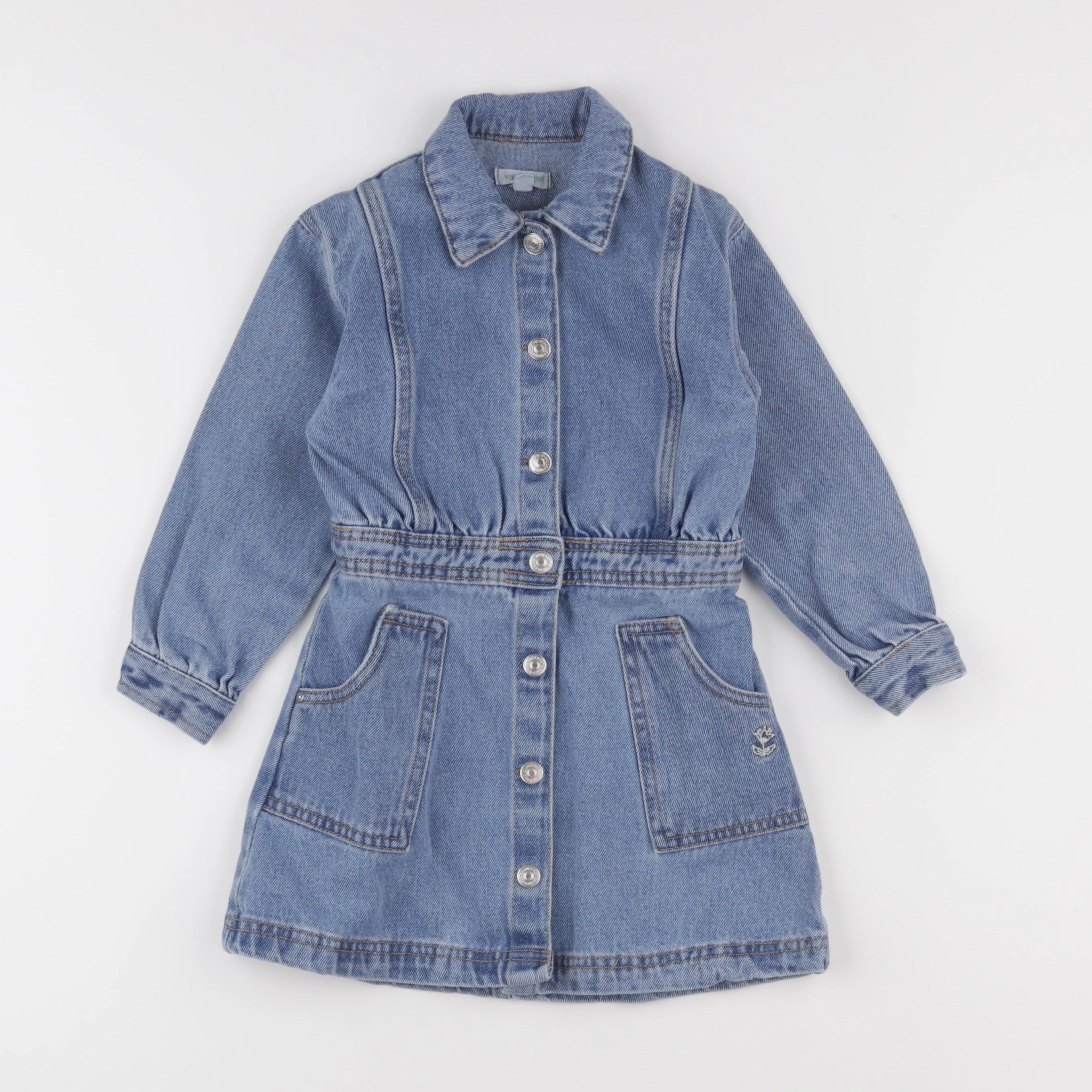 Vertbaudet - robe bleu - 5 ans