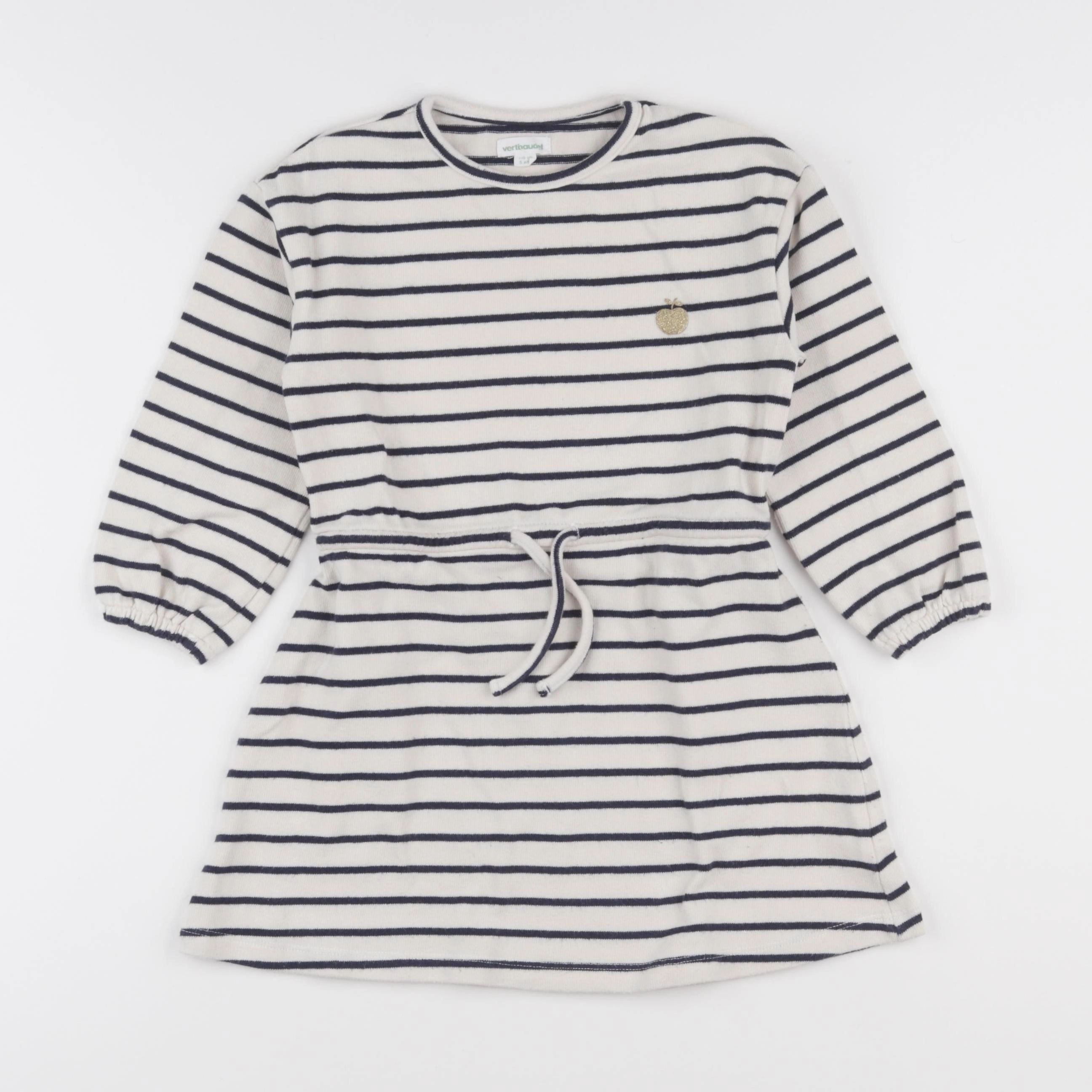 Vertbaudet - robe beige - 5 ans