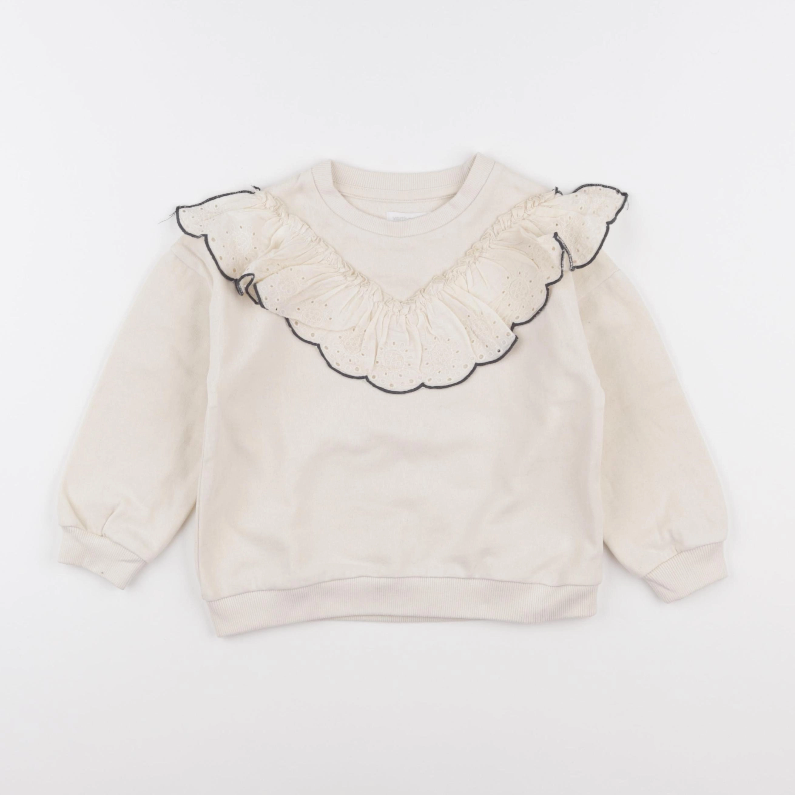 Vertbaudet - sweat beige - 5 ans