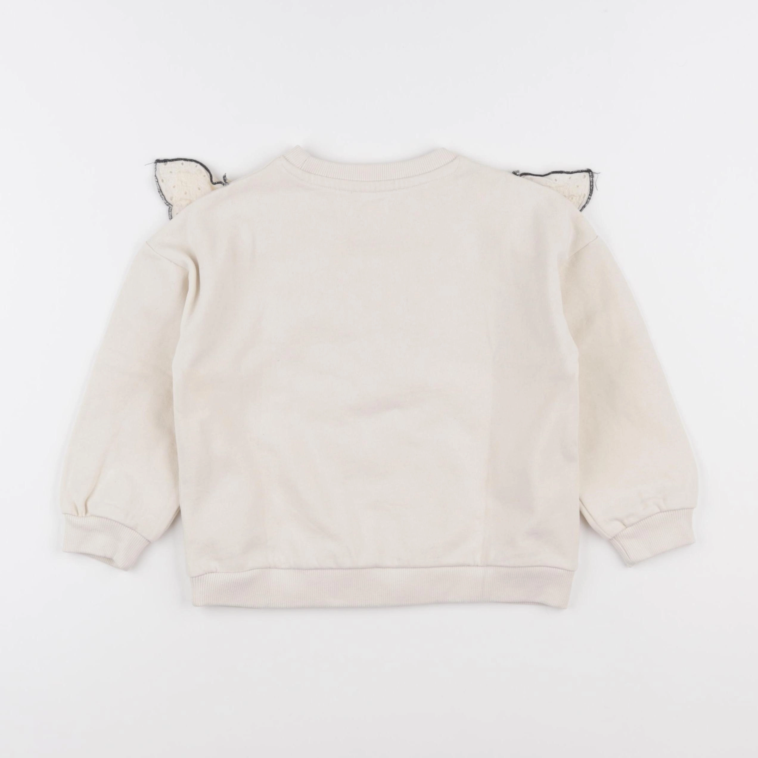 Vertbaudet - sweat beige - 5 ans