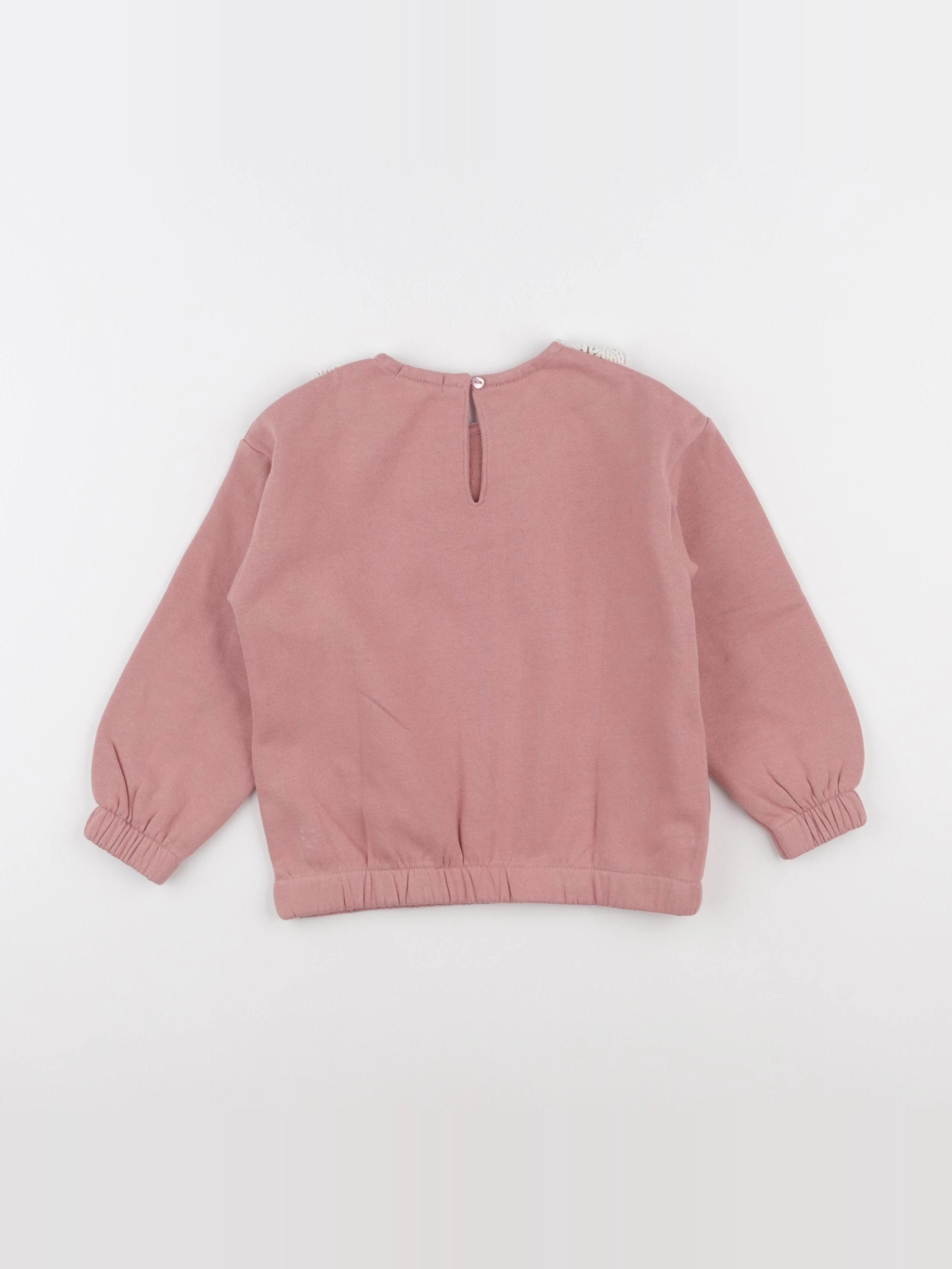 Vertbaudet - sweat rose - 5 ans