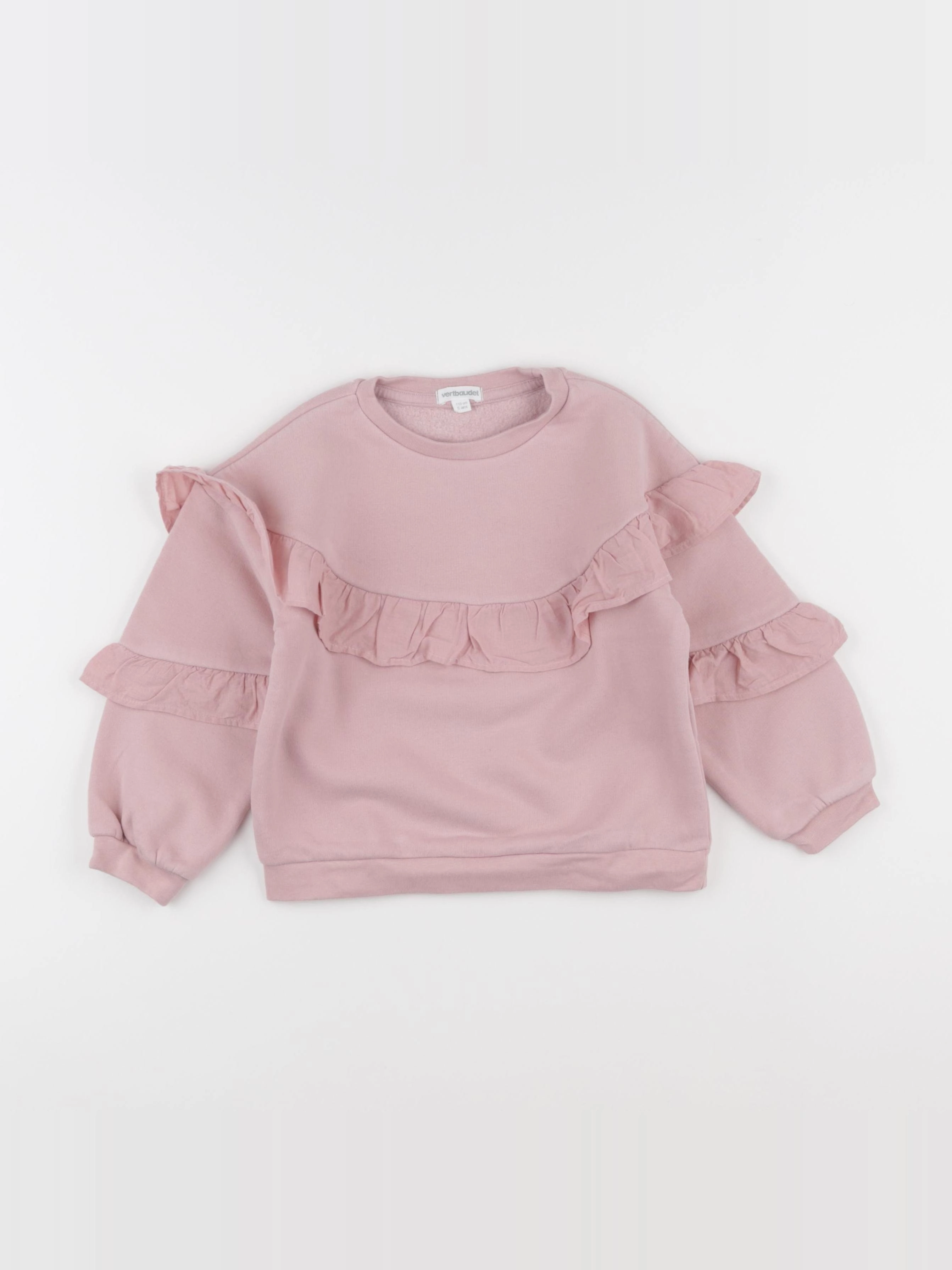 Vertbaudet - sweat rose - 5 ans