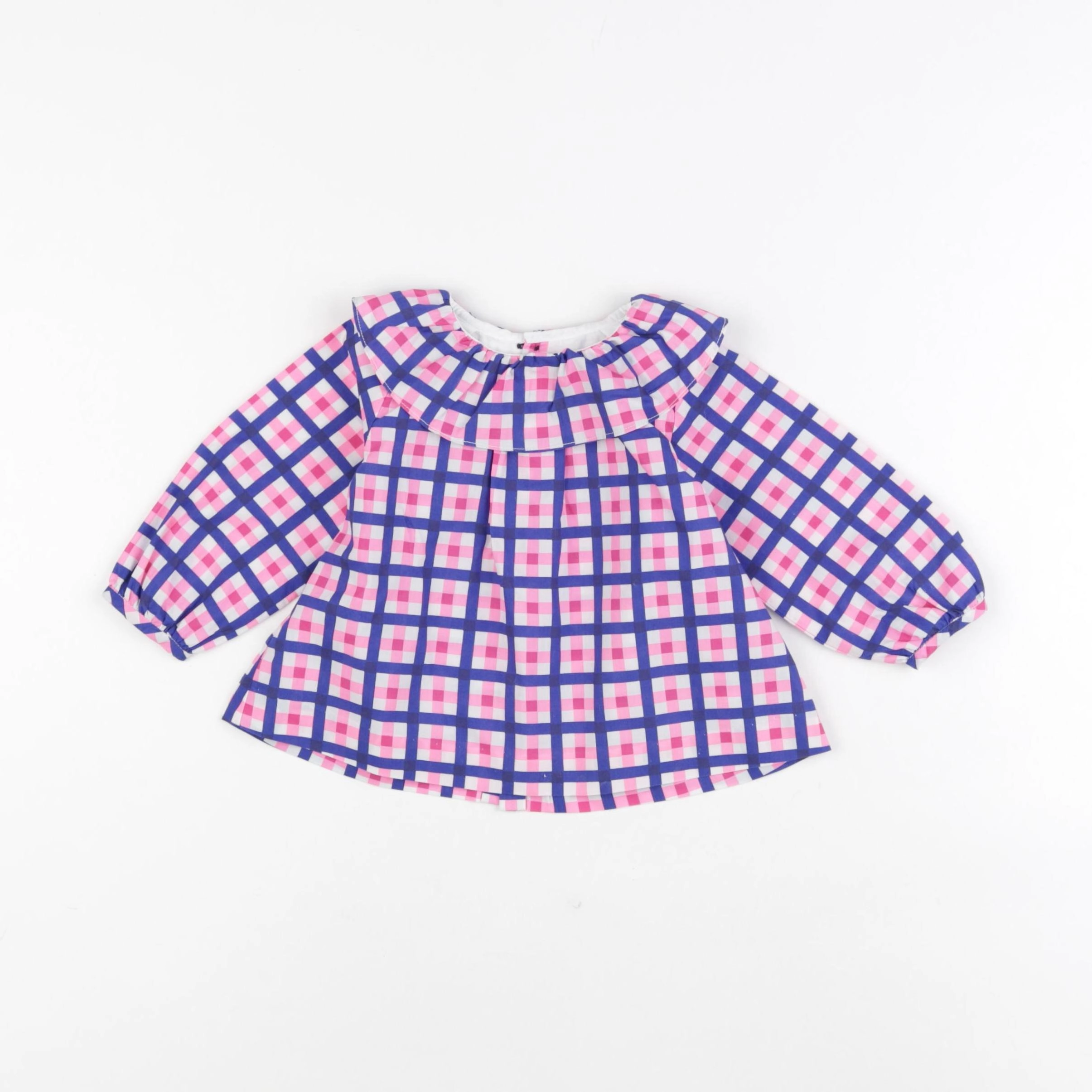 Jacadi - blouse bleu - 12 mois