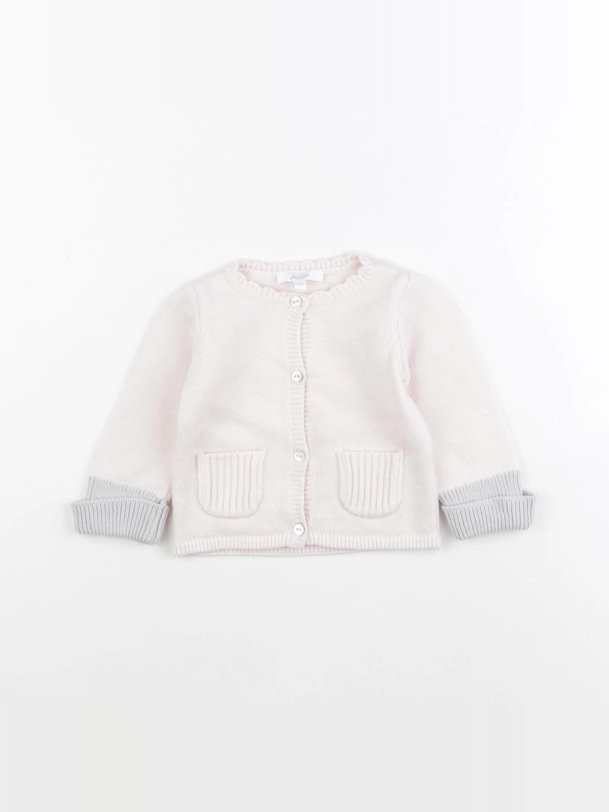 Jacadi - gilet rose - 6 mois