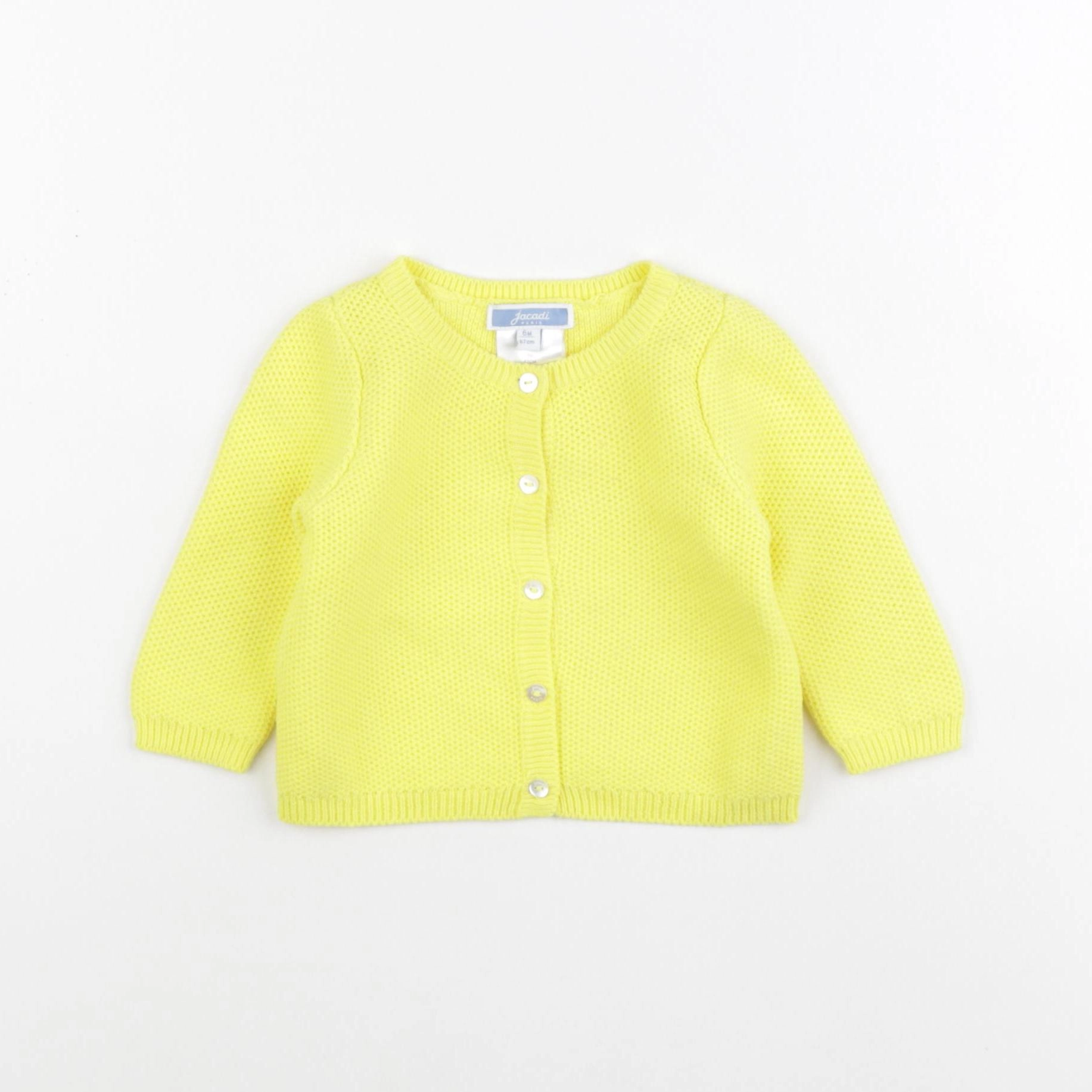 Jacadi - gilet jaune - 6 mois
